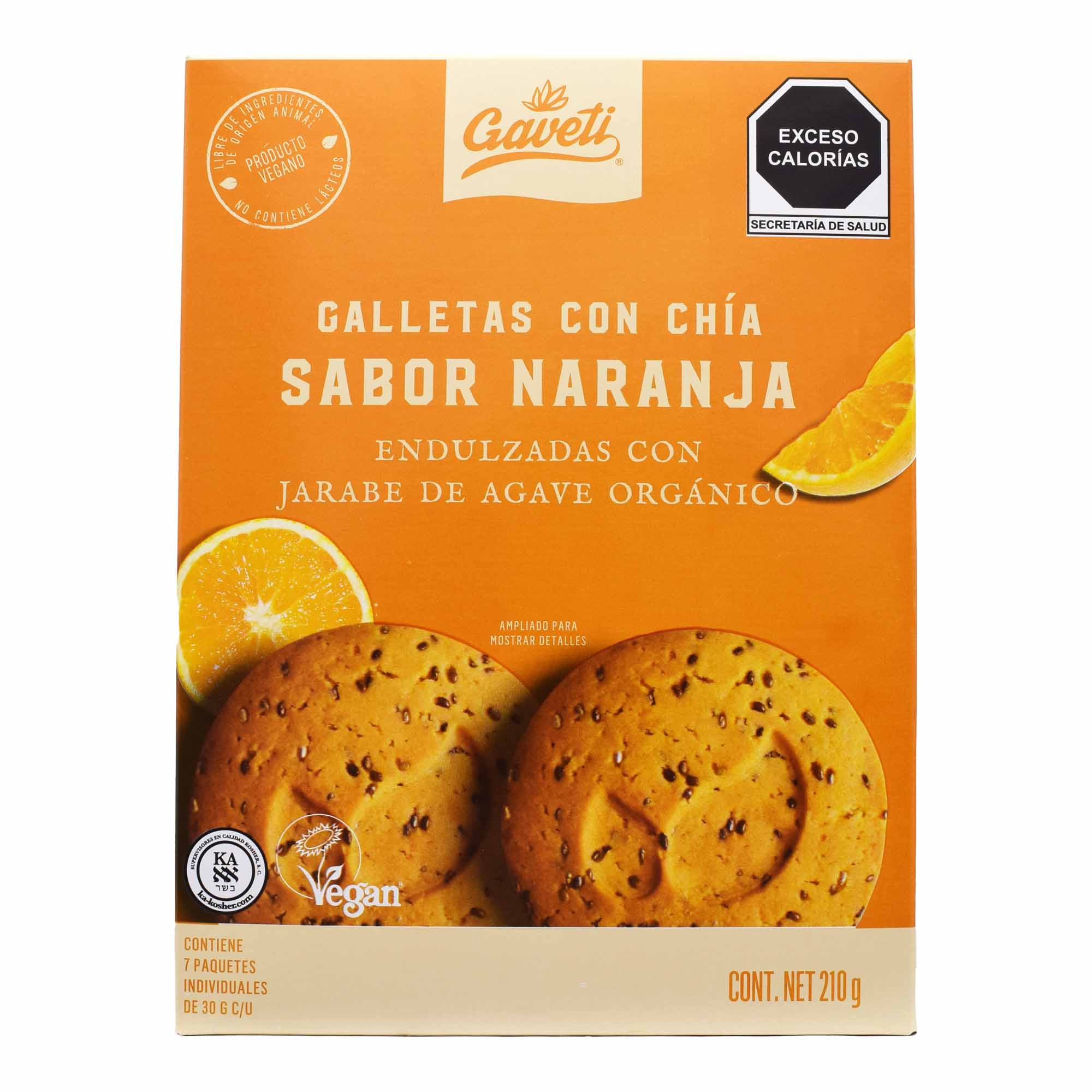 Galleta Con Chia Sab Naranja 210 G