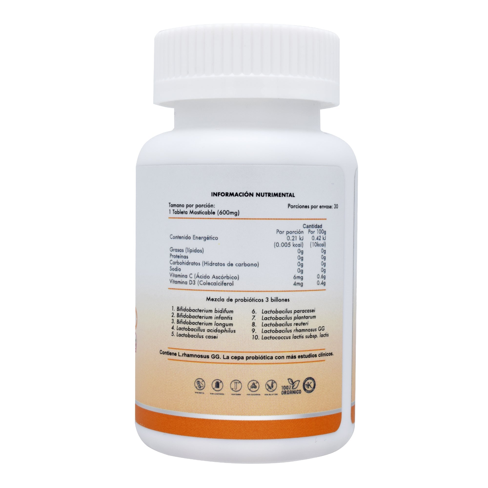 3 Billones De Probioticos Pro Kids 30 Tab