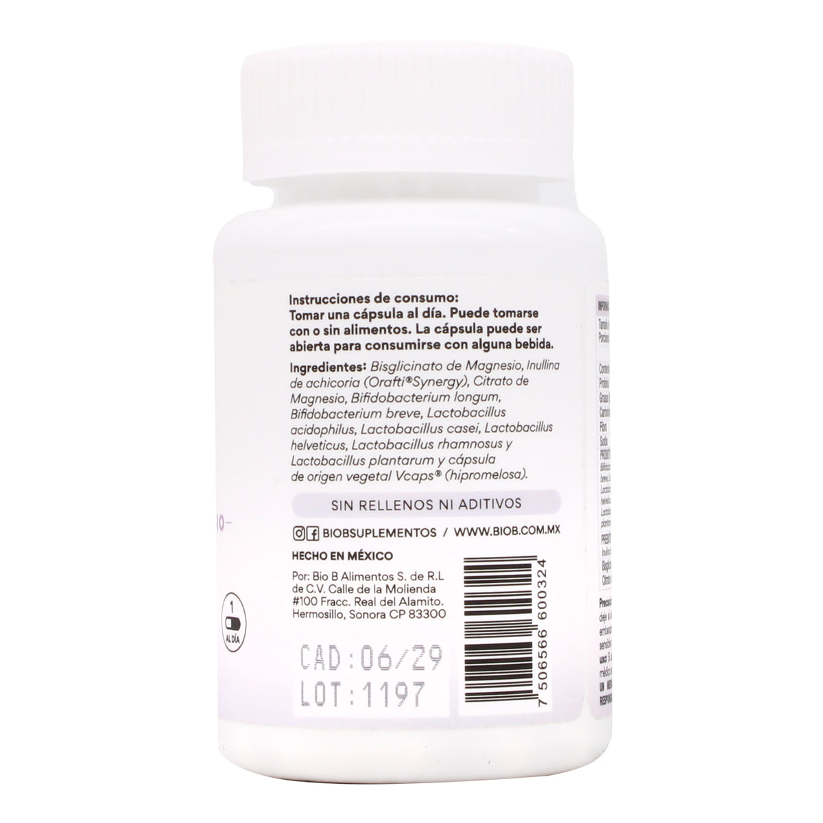 Probioticos 15 Bisglicinato Magnesio 30 Cap