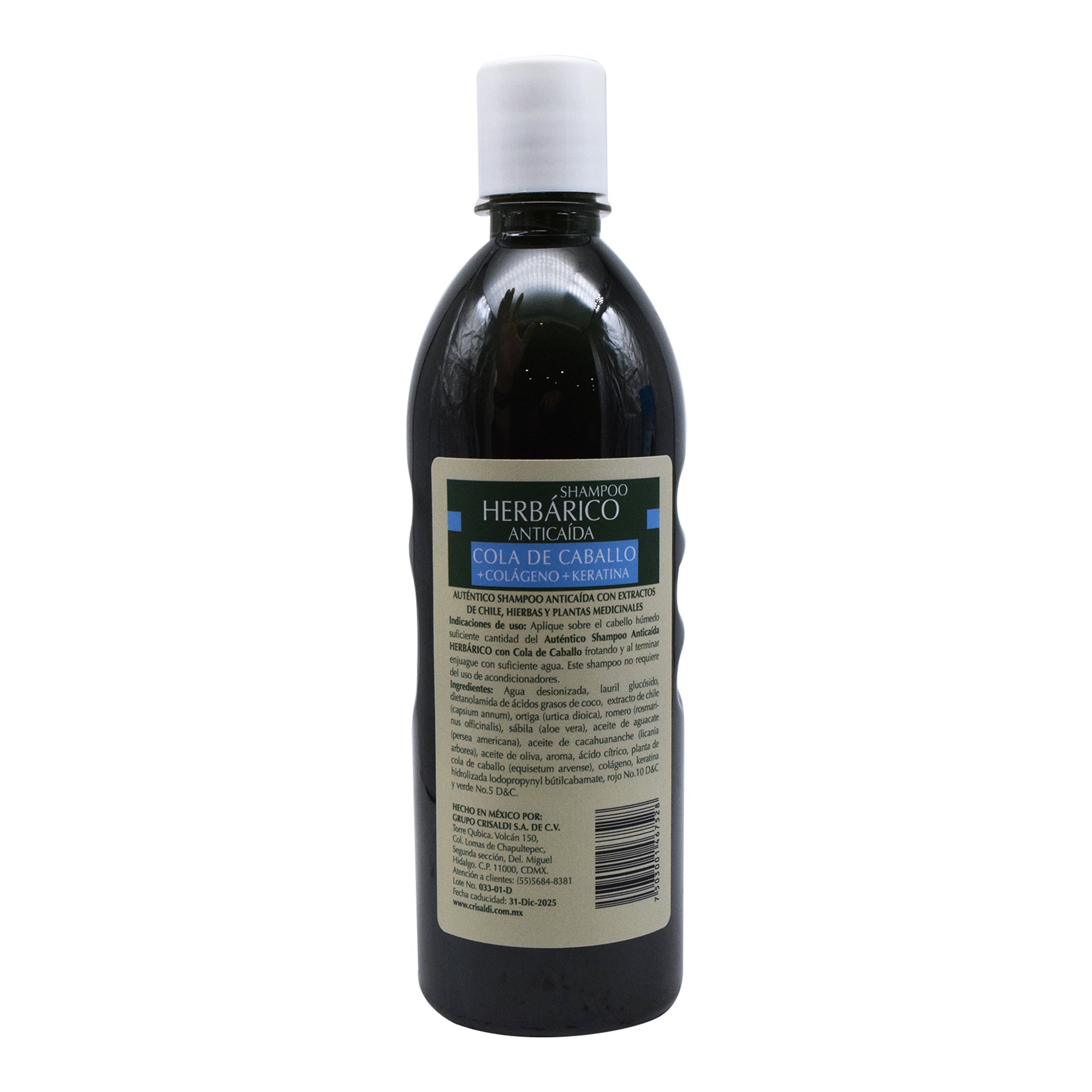 Shampoo Anticaida Cola De Caballo Colageno Y Queratina 600 Ml