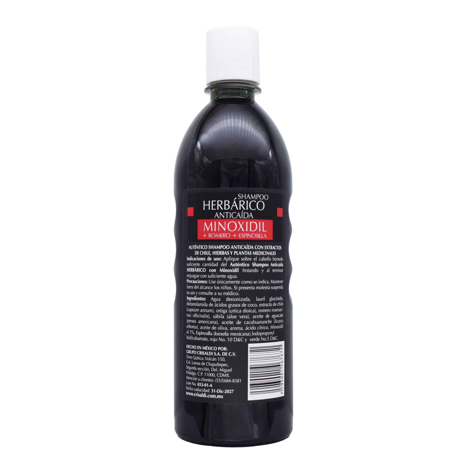 Shampoo Herbarico Anticaida Minoxidil 600 Ml