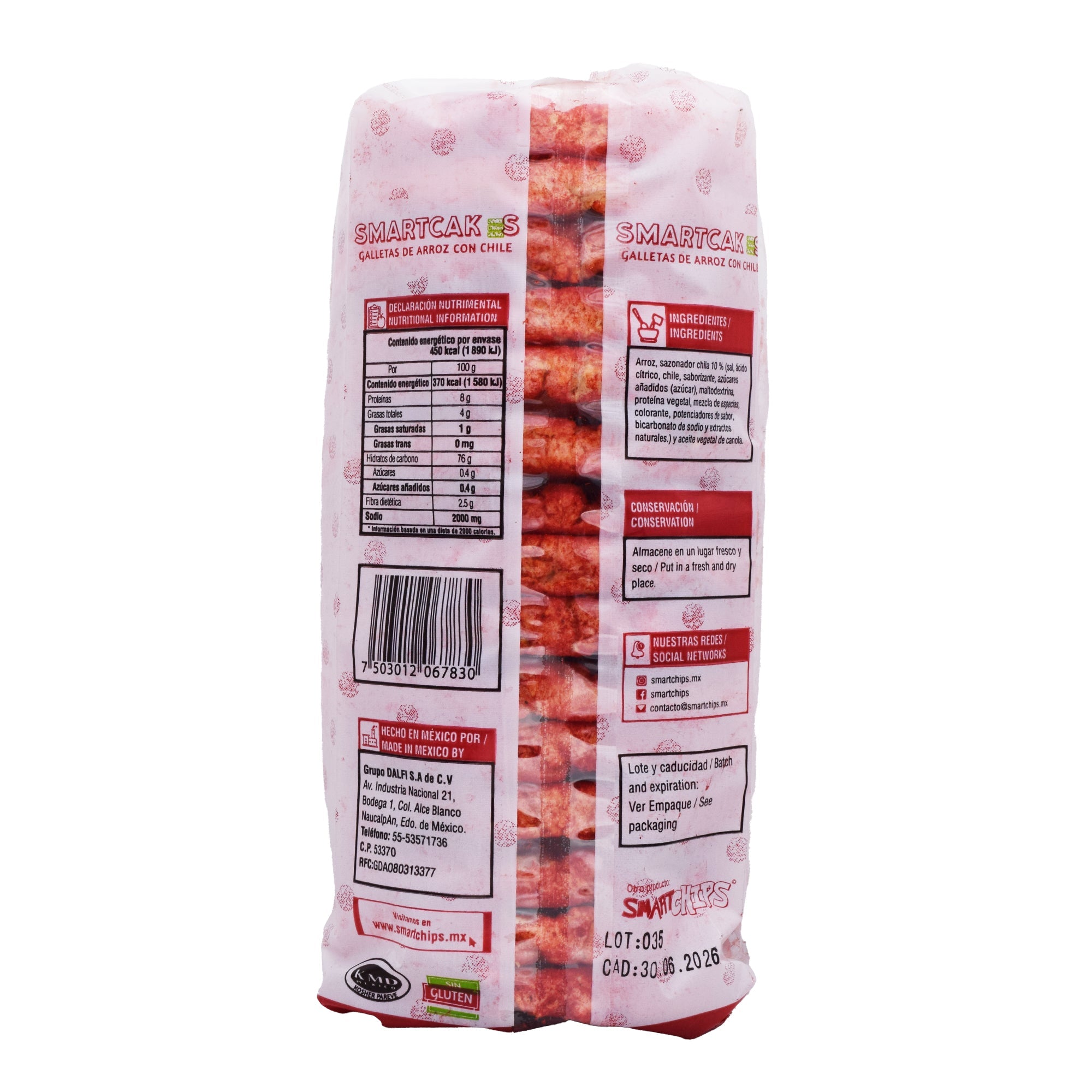 Galletas De Arroz Chile Limon 120 G