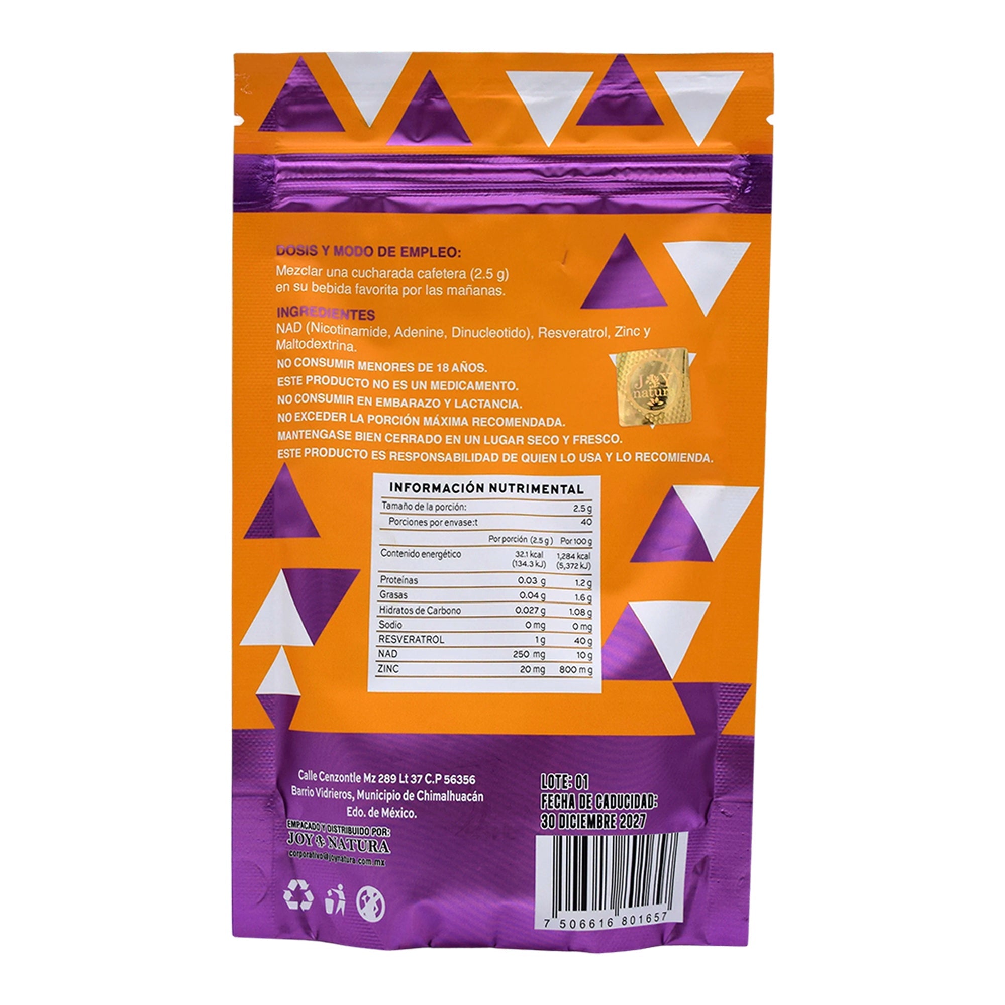 Nad Resveratrol Zinc 100 G