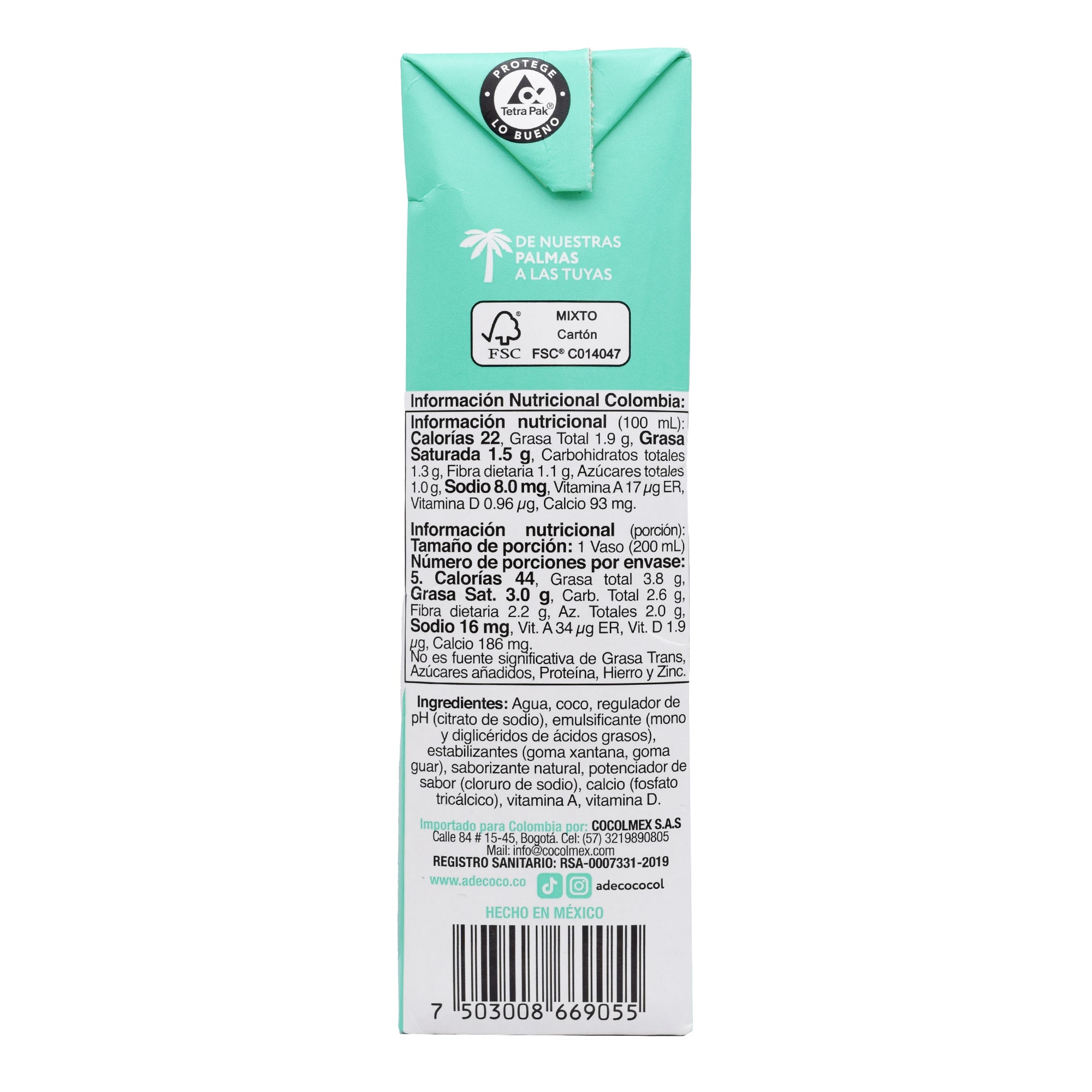 Bebida De Coco 1 L