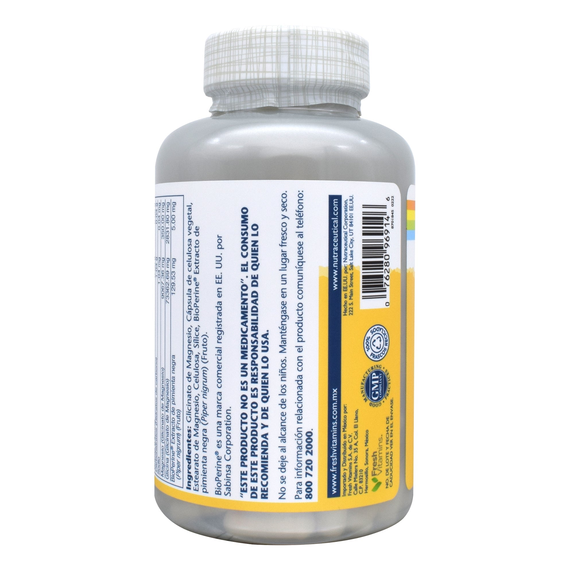 Glicinato De Magnesio 120 Cap