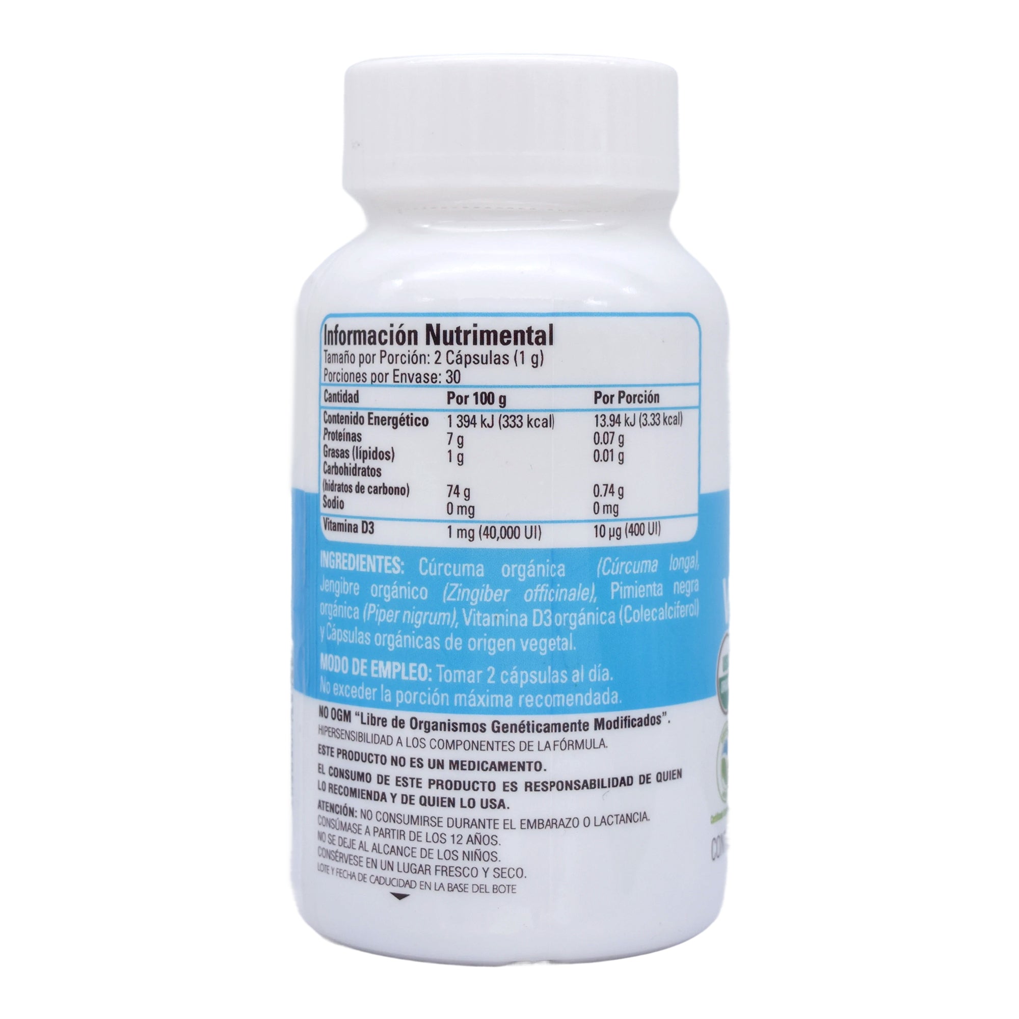 Vitamina D3 Organica 60 Cap