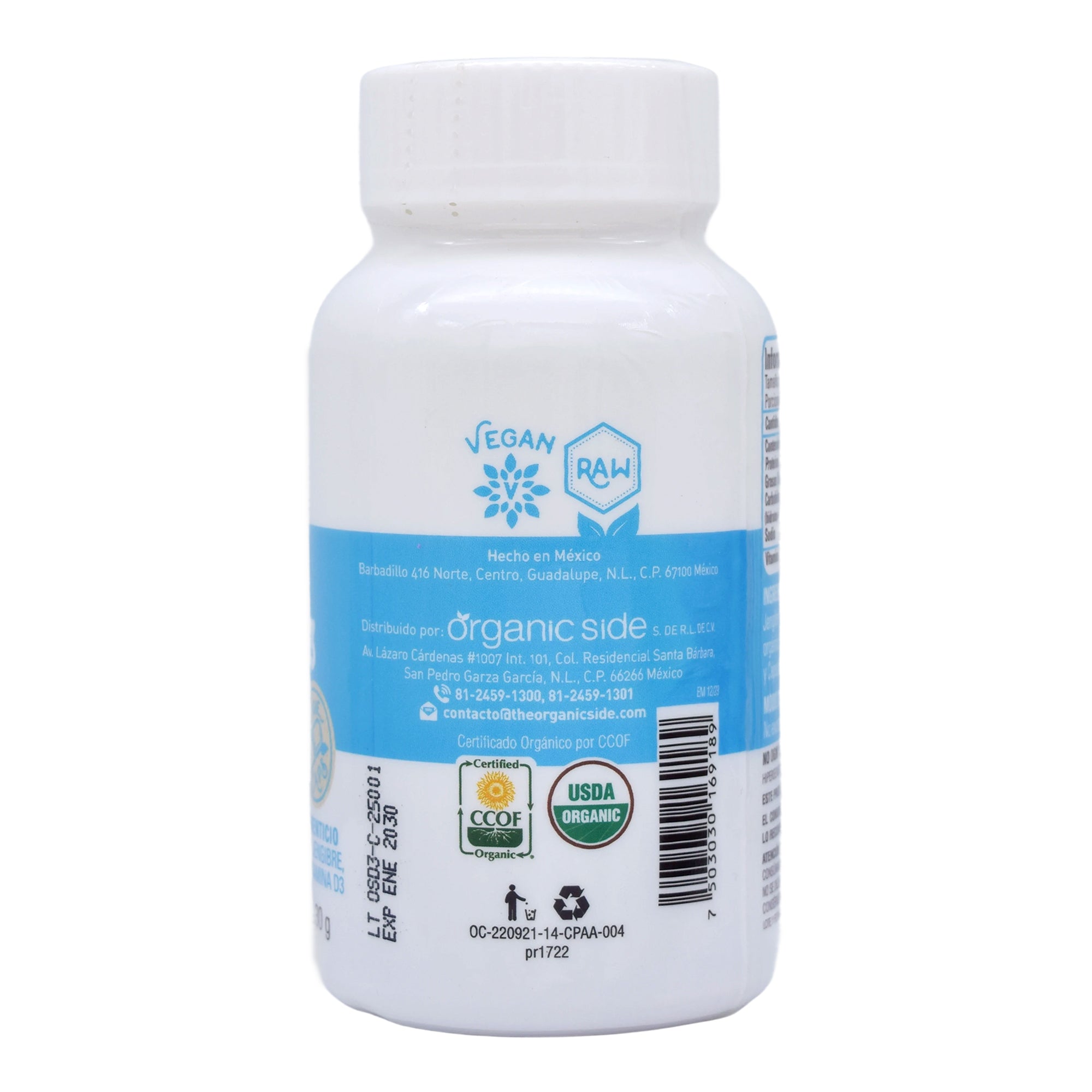 Vitamina D3 Organica 60 Cap
