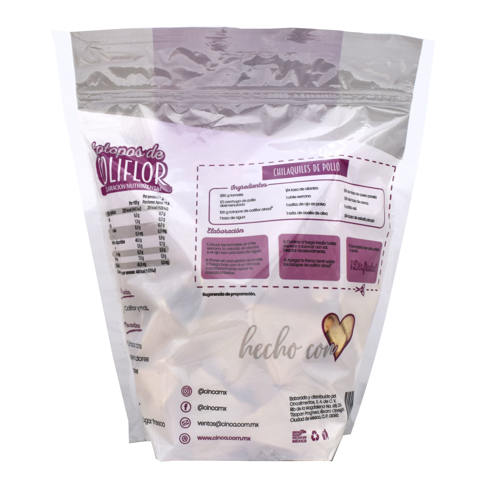 Totopos De Coliflor 200 G