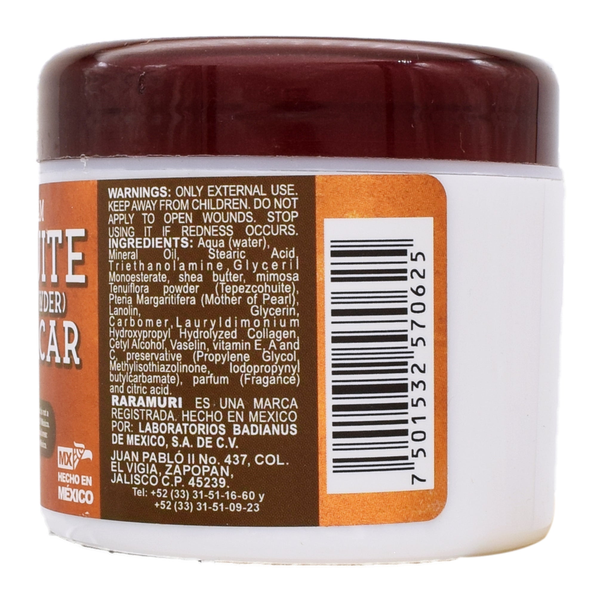 Crema De Tepezcohuite Y Concha Nacar 120 G