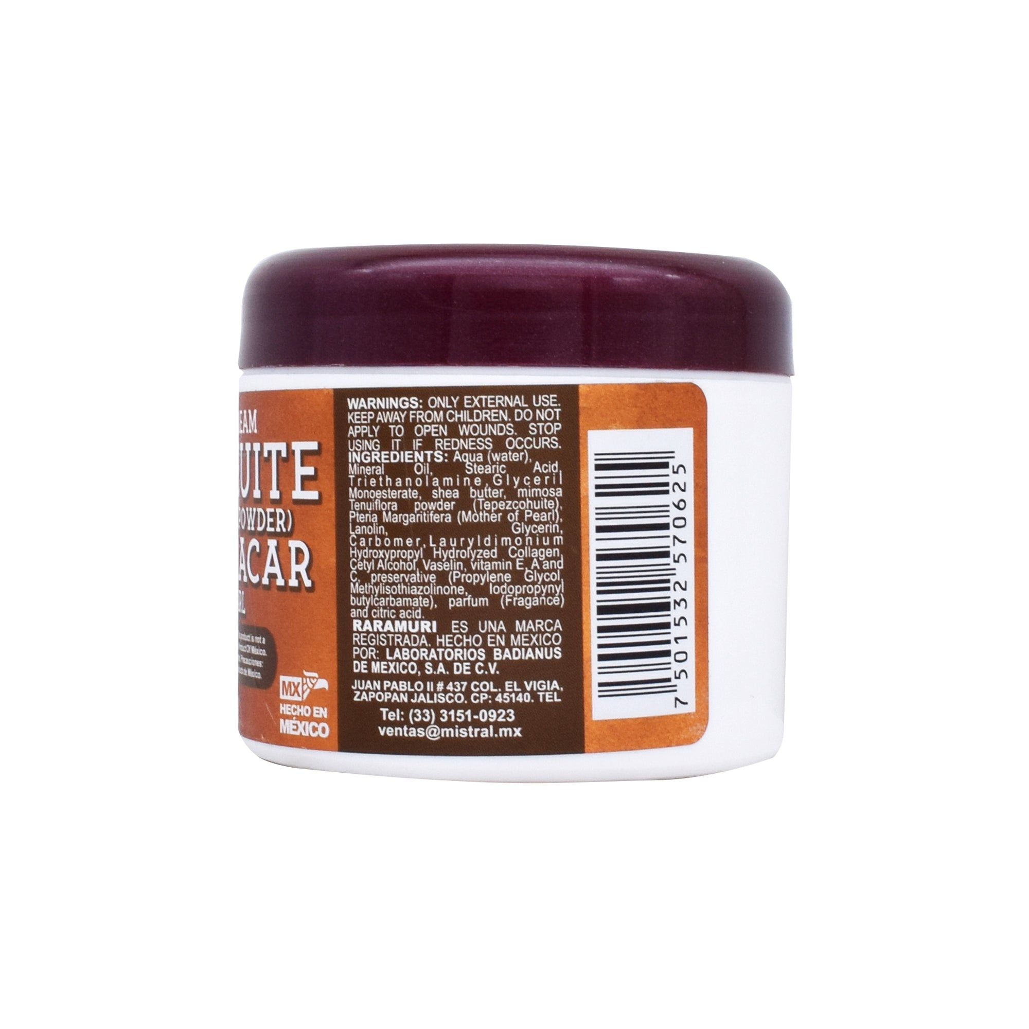 Crema De Tepezcohuite Y Concha Nacar 120 G