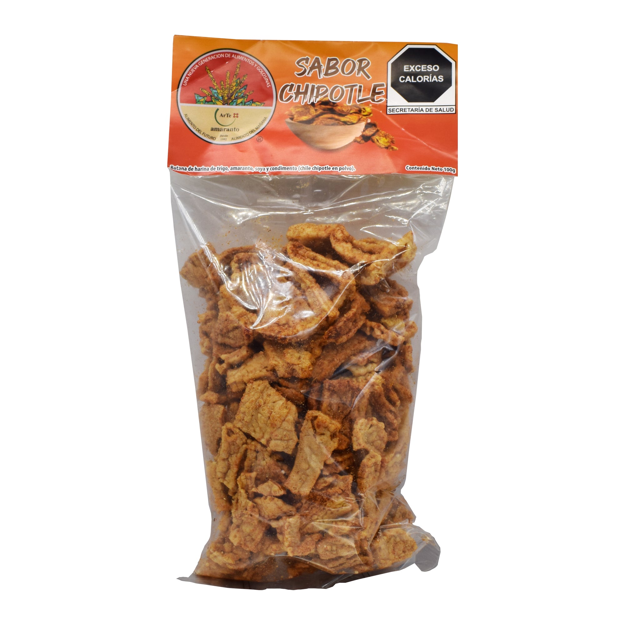 Chicharron Con Amaranto Y Soya Chipotle 100 G (Caja 20)