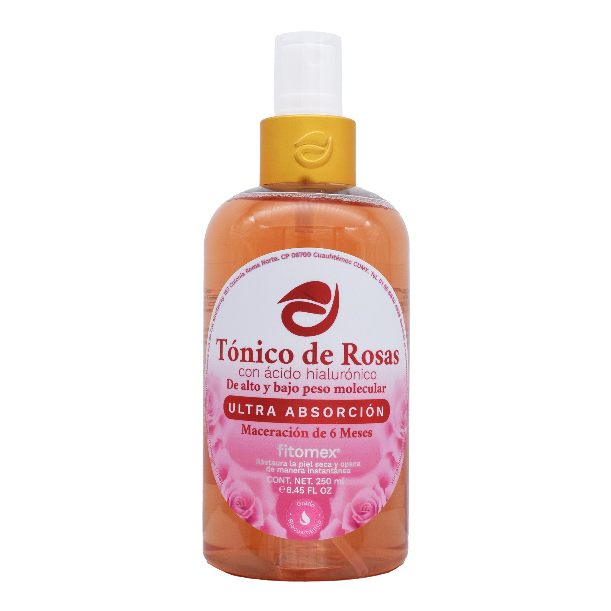 Agua De Rosas Con Acido Hialuronico 250 Ml