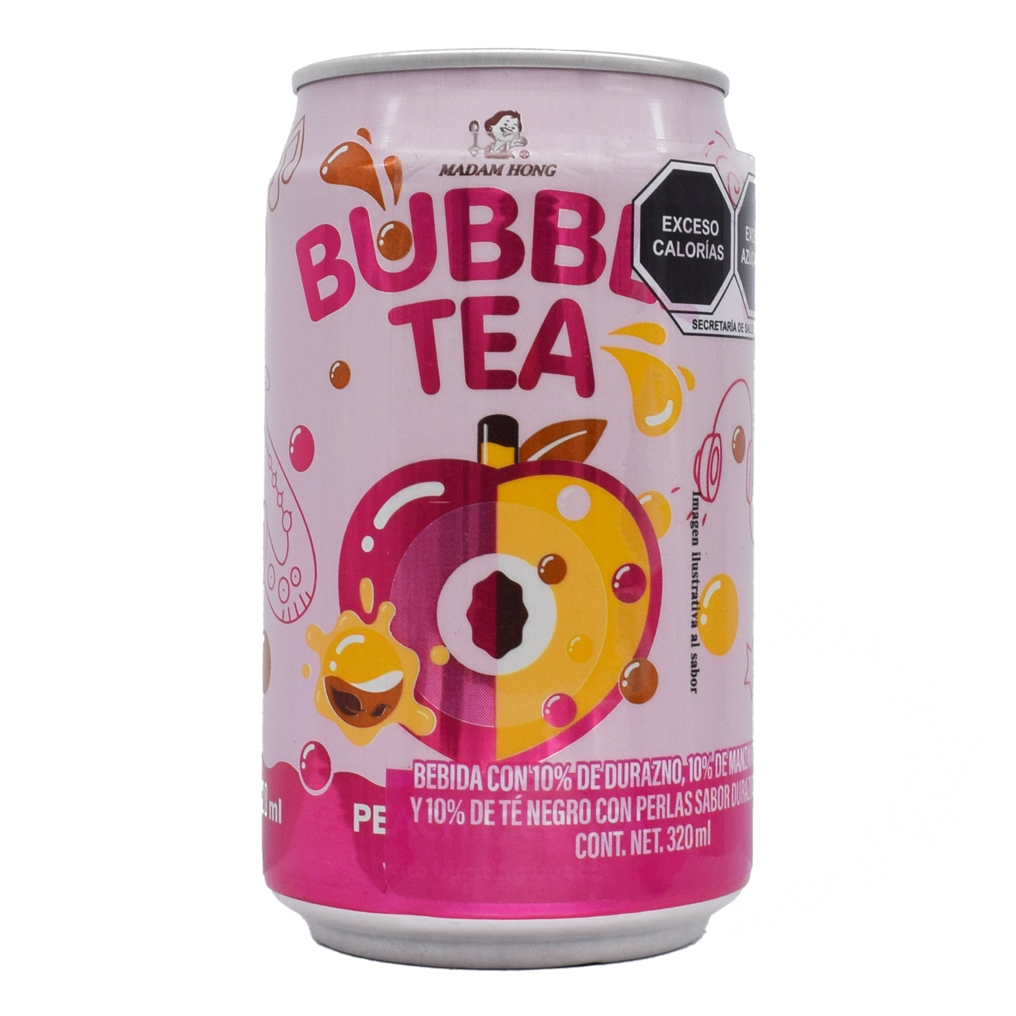 Bebida Bubble Tea Durazno Manzana 320 Ml