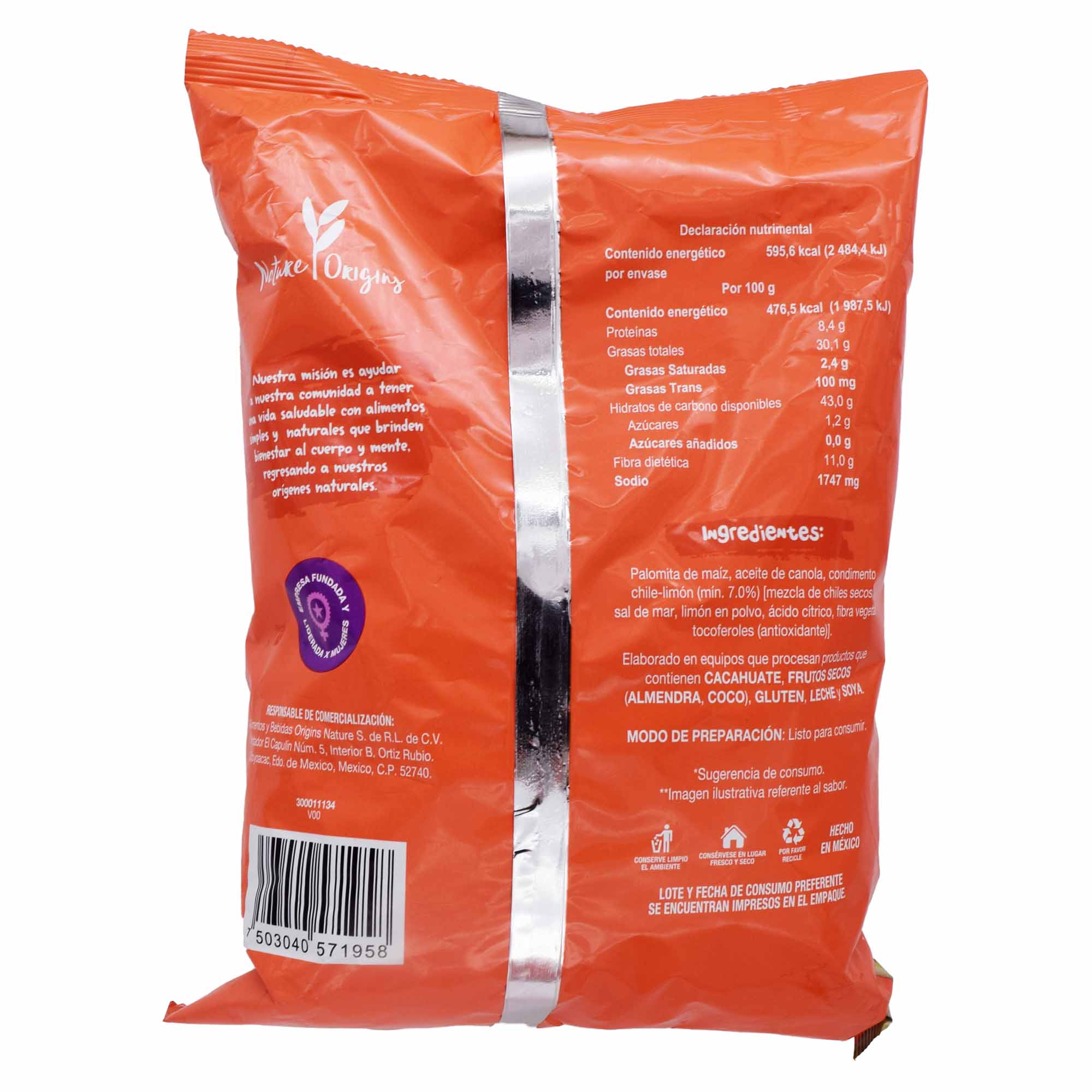 Palomita De Maiz Chile Limon 125 G