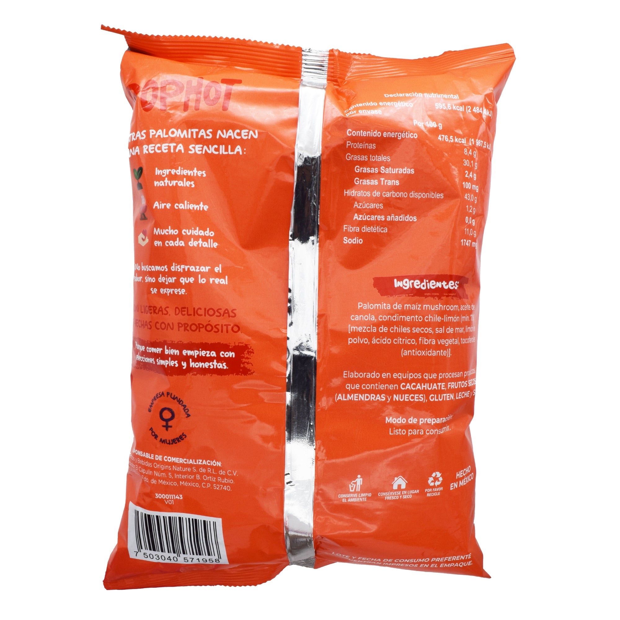 Palomita De Maiz Chile Limon 125 G