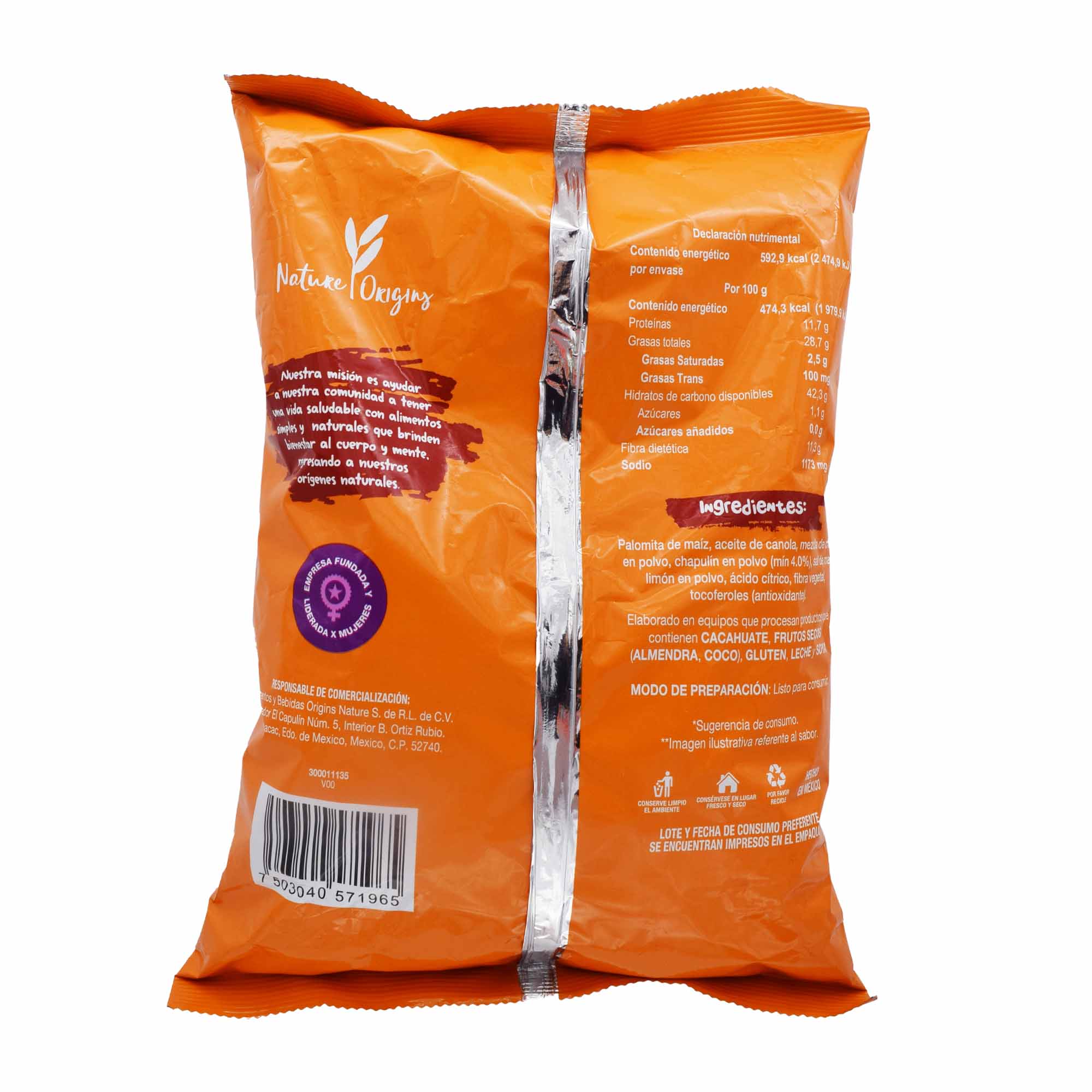 Palomita De Maiz Chiles Con Chapulin 125 G