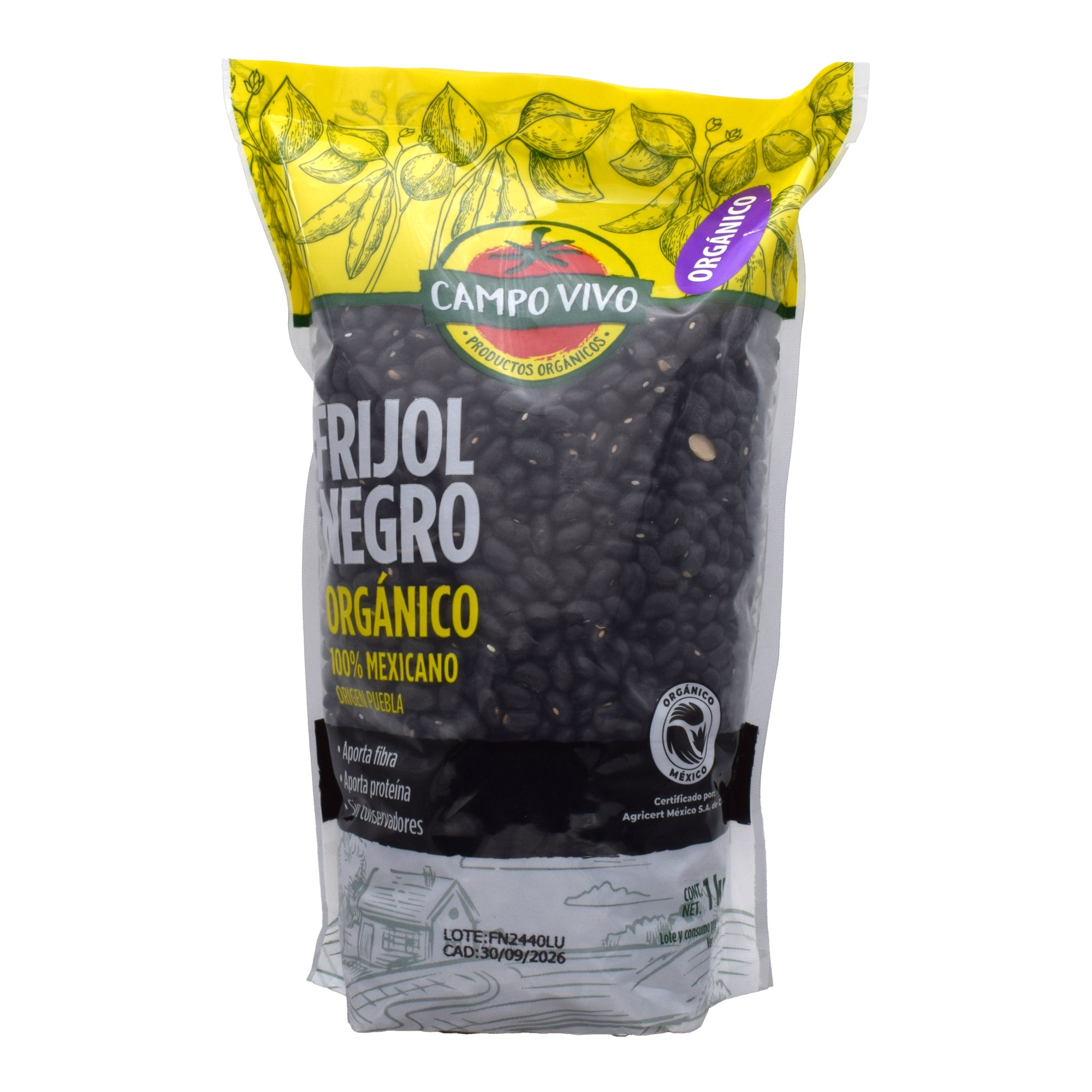 Frijol Negro Organico 1 Kg