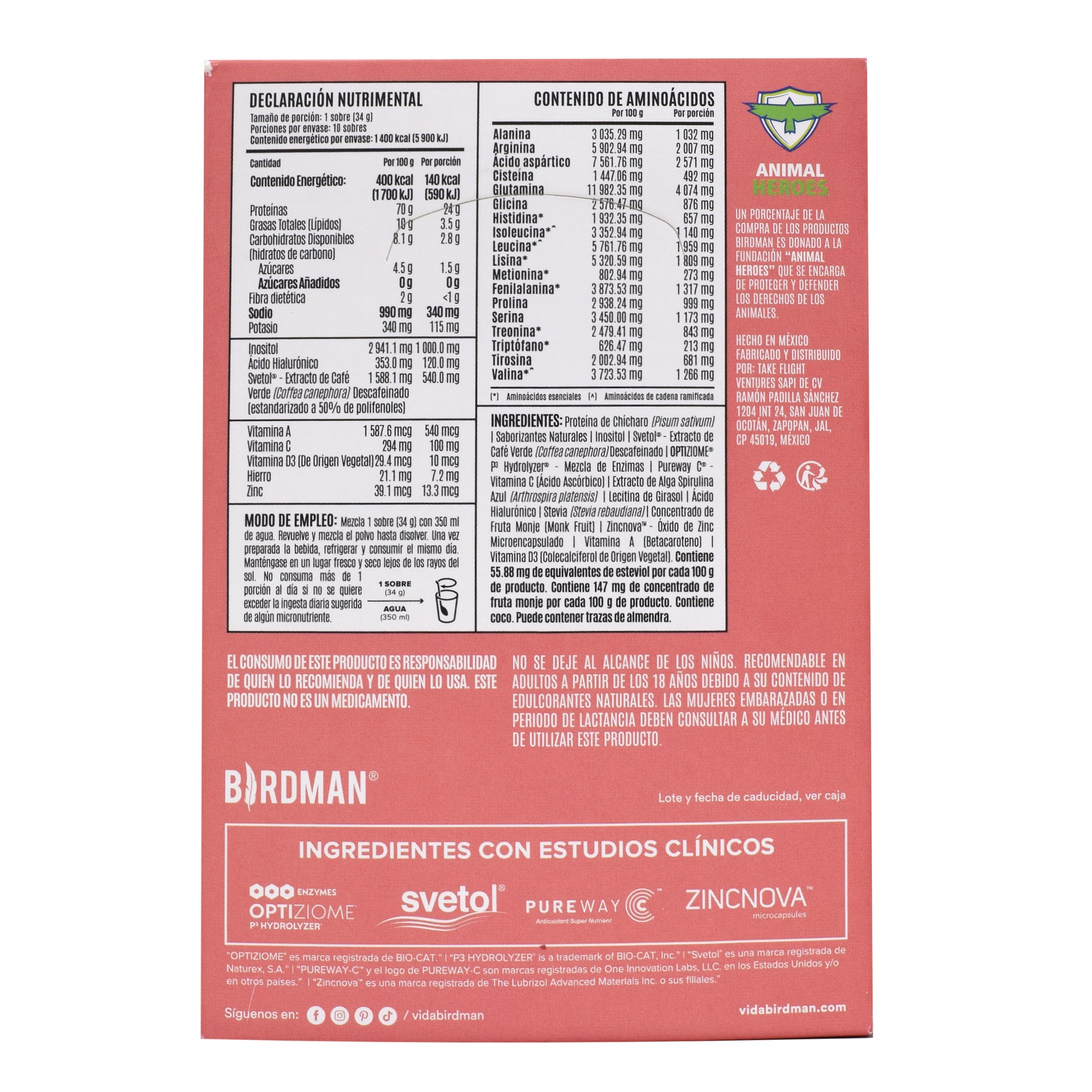 Proteina Vegetal Blueberry 34 G (Paquete 10)