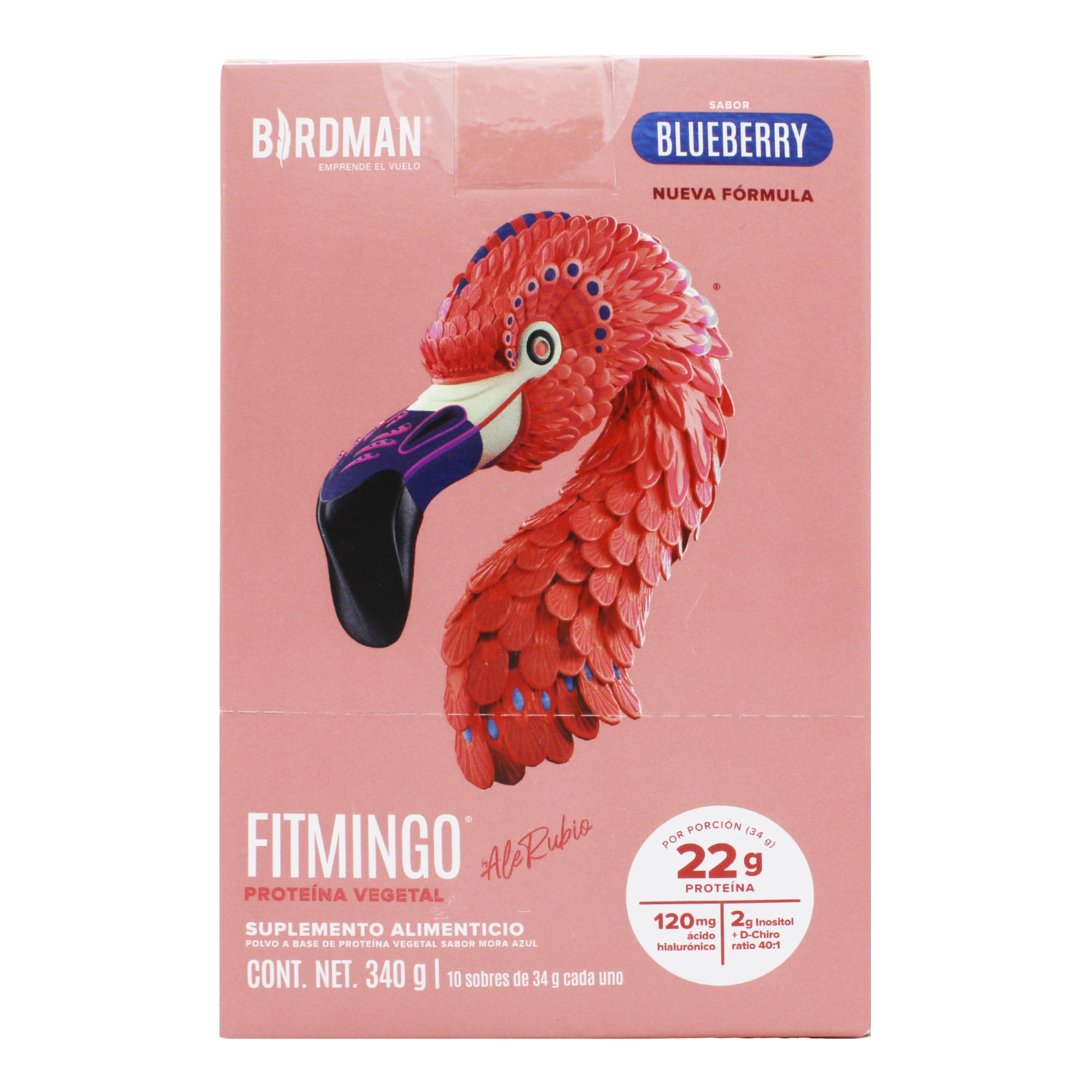 Proteina Vegetal Blueberry 34 G (Paquete 10)