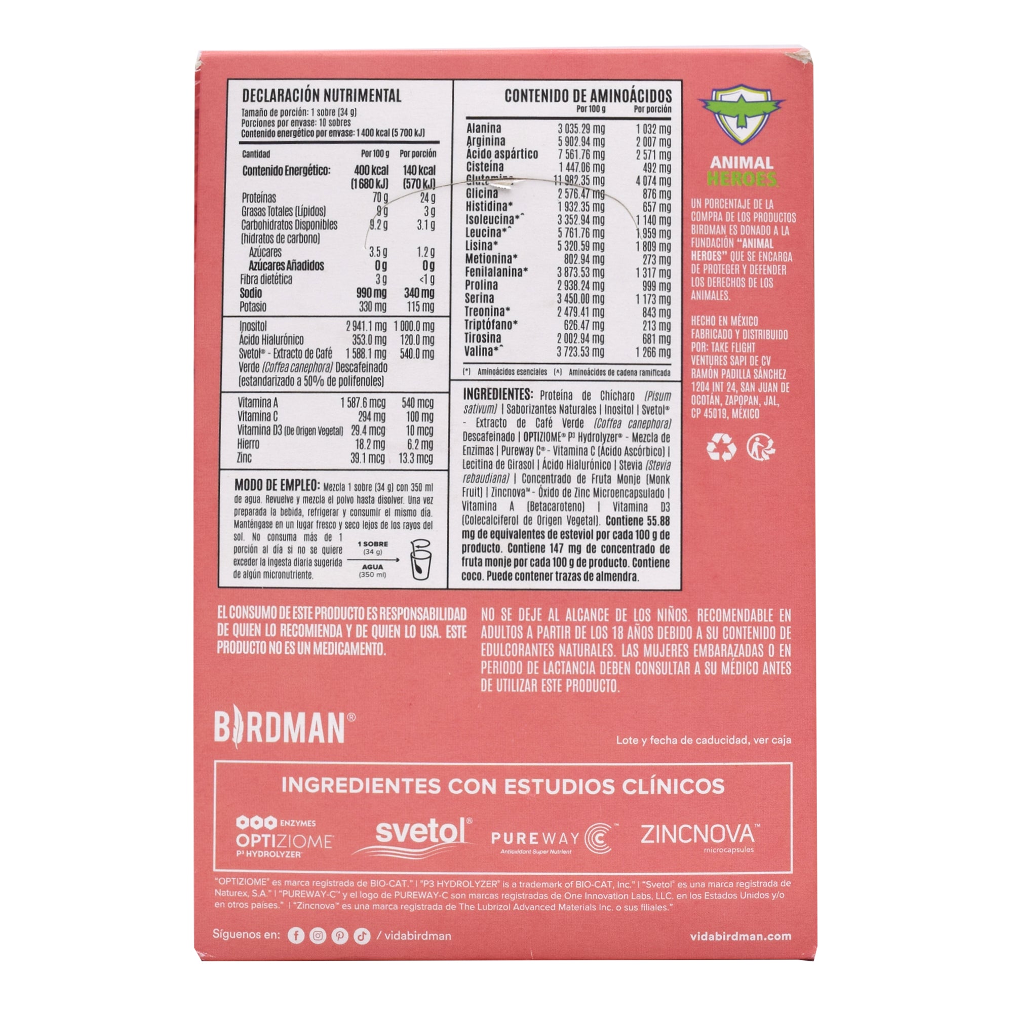 Proteina Vegetal Vainilla 34 G (Paquete 10)