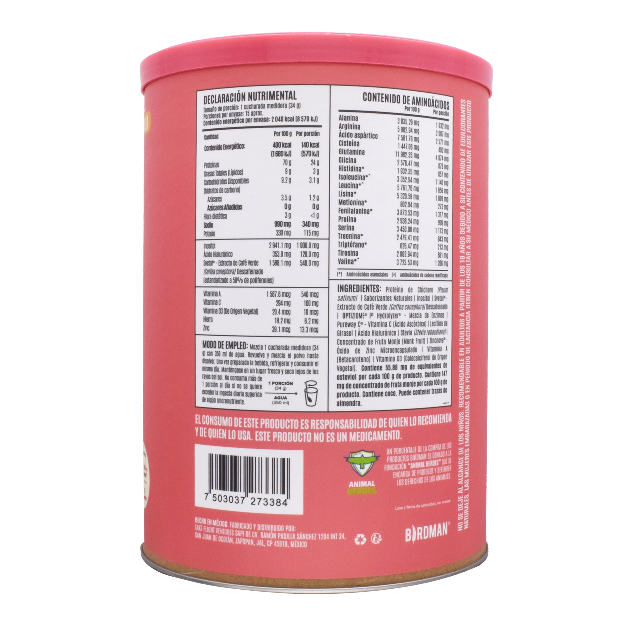 Proteina Vegetal Vainilla 510 G