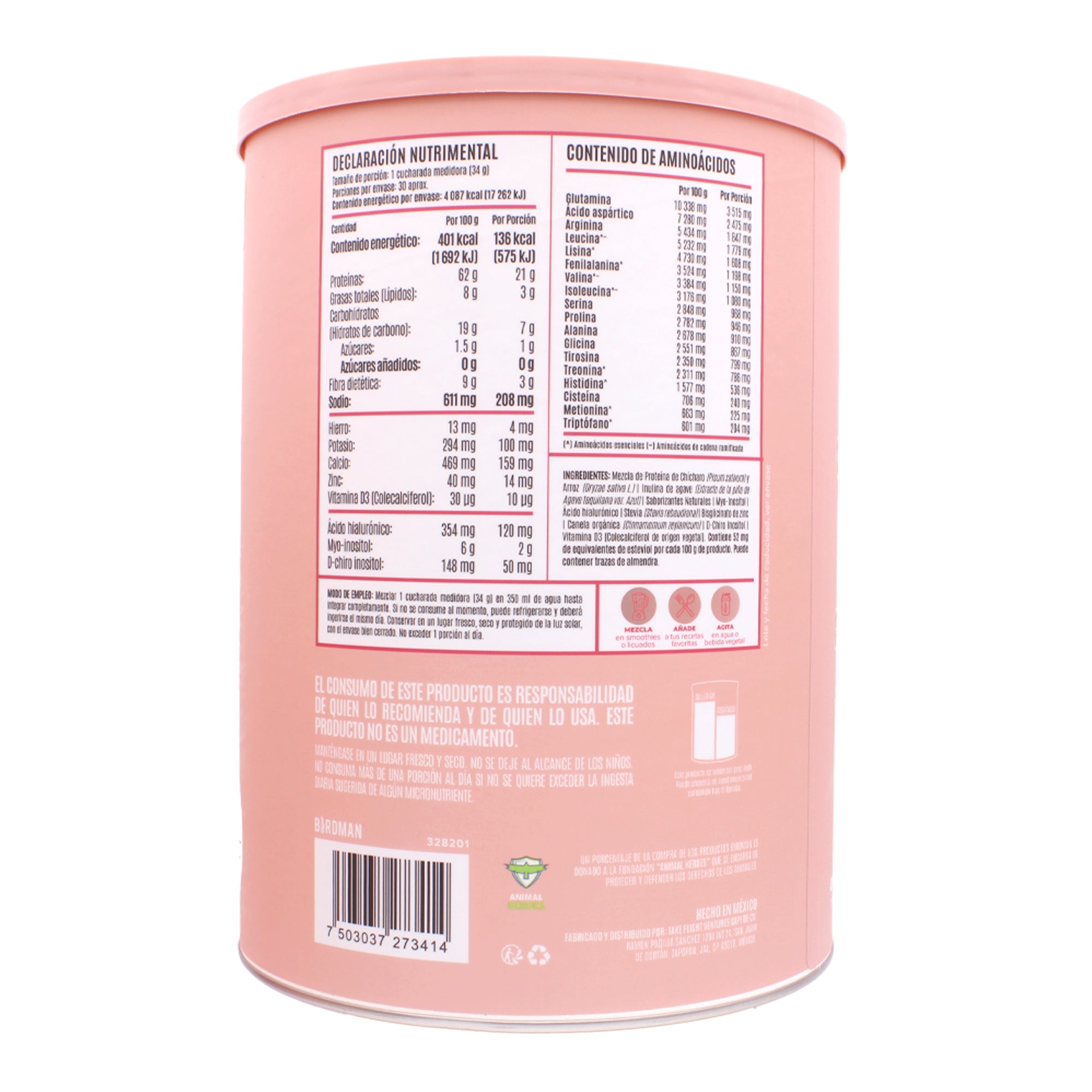 Proteina Vegetal Vainilla 1.02 Kg
