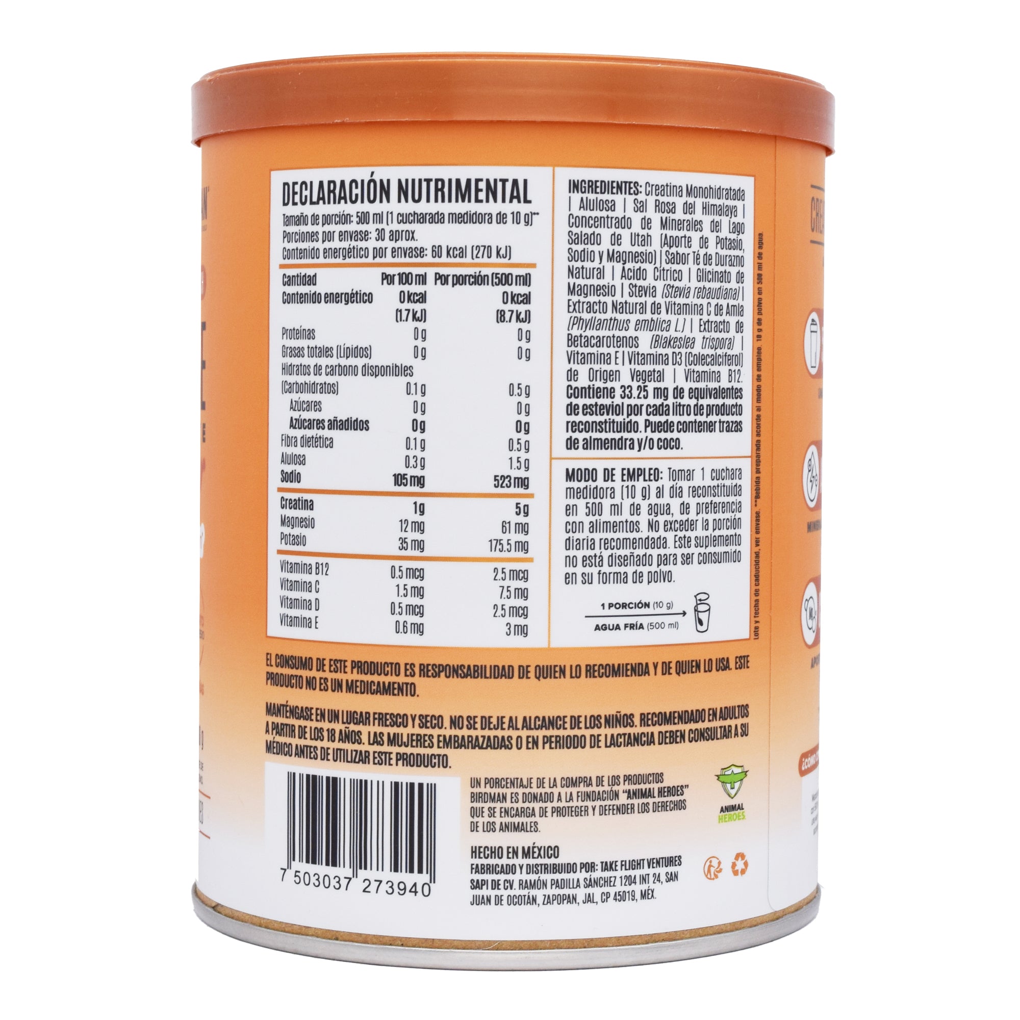 Creatine Electrolyte Refresher Golden Peach 300 G
