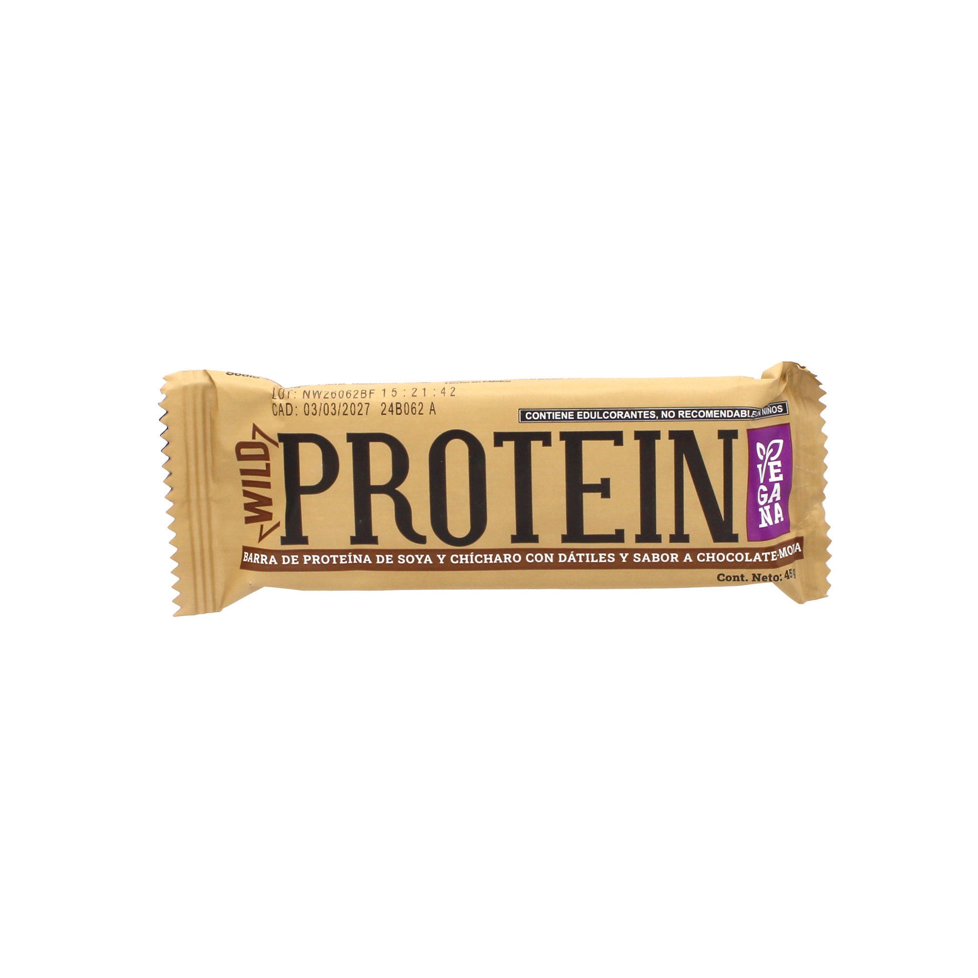 Barra Proteina Soya Y Chicharo Chocolate Moka 16 Barras 45 G C/u (PAQUETE 16)