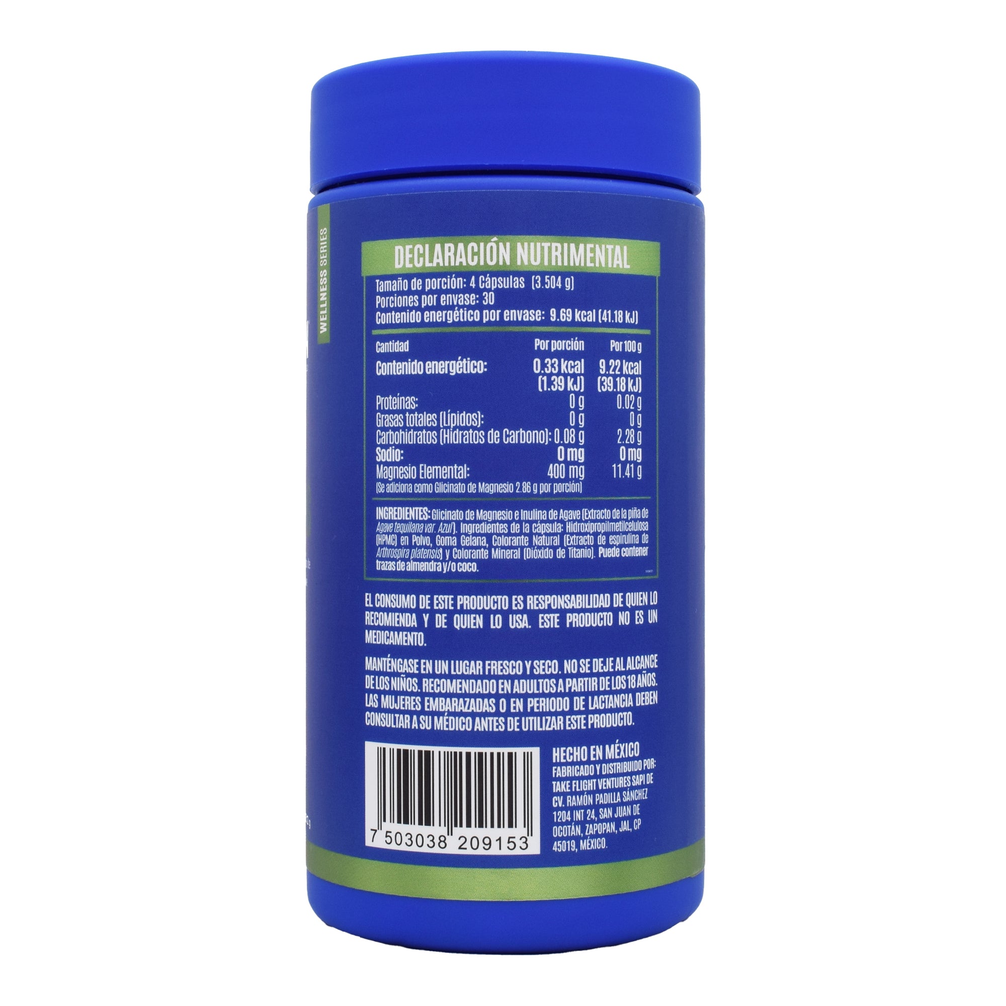 Glicinato De Magnesio 120 Cap