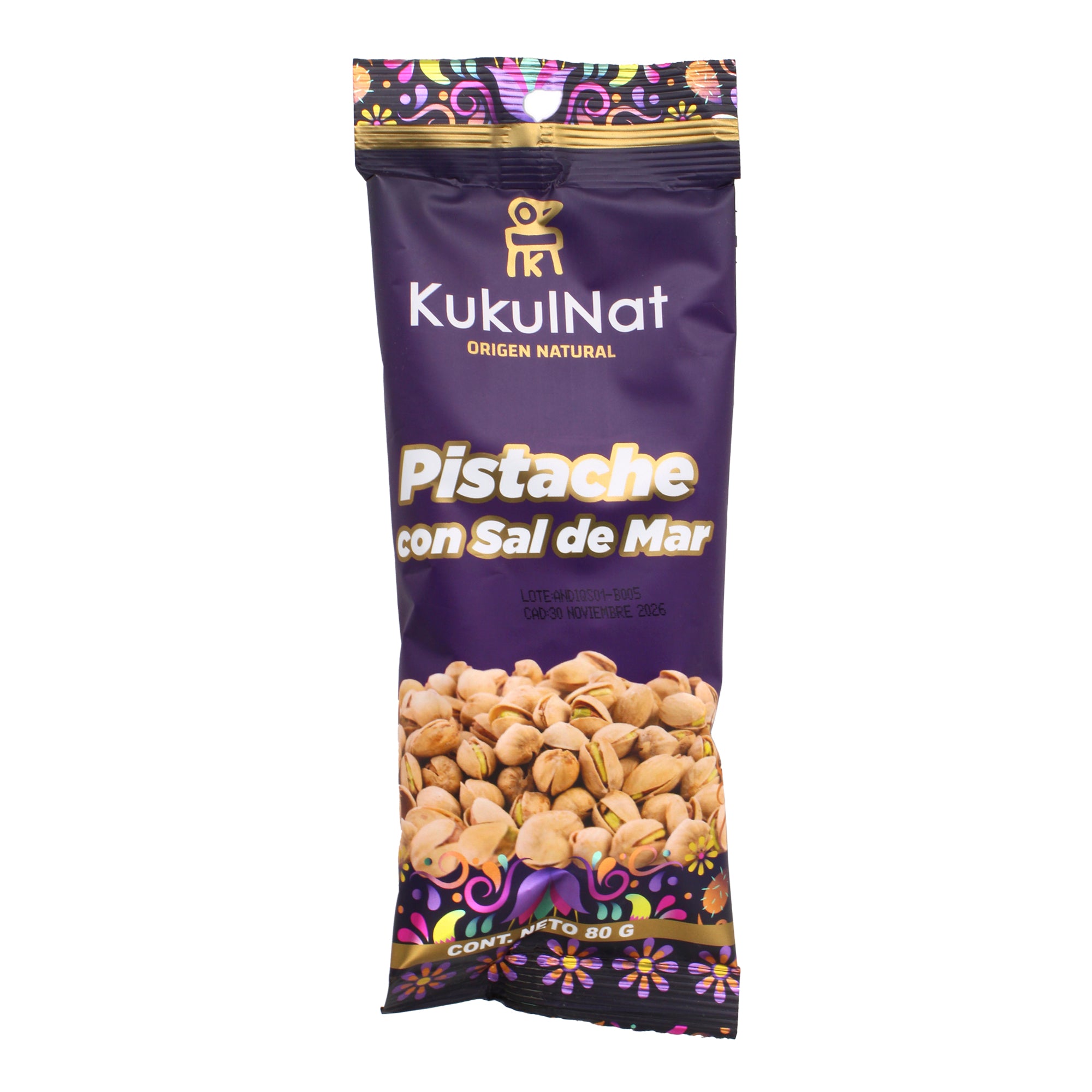 Pistache Con Sal De Mar 80 G