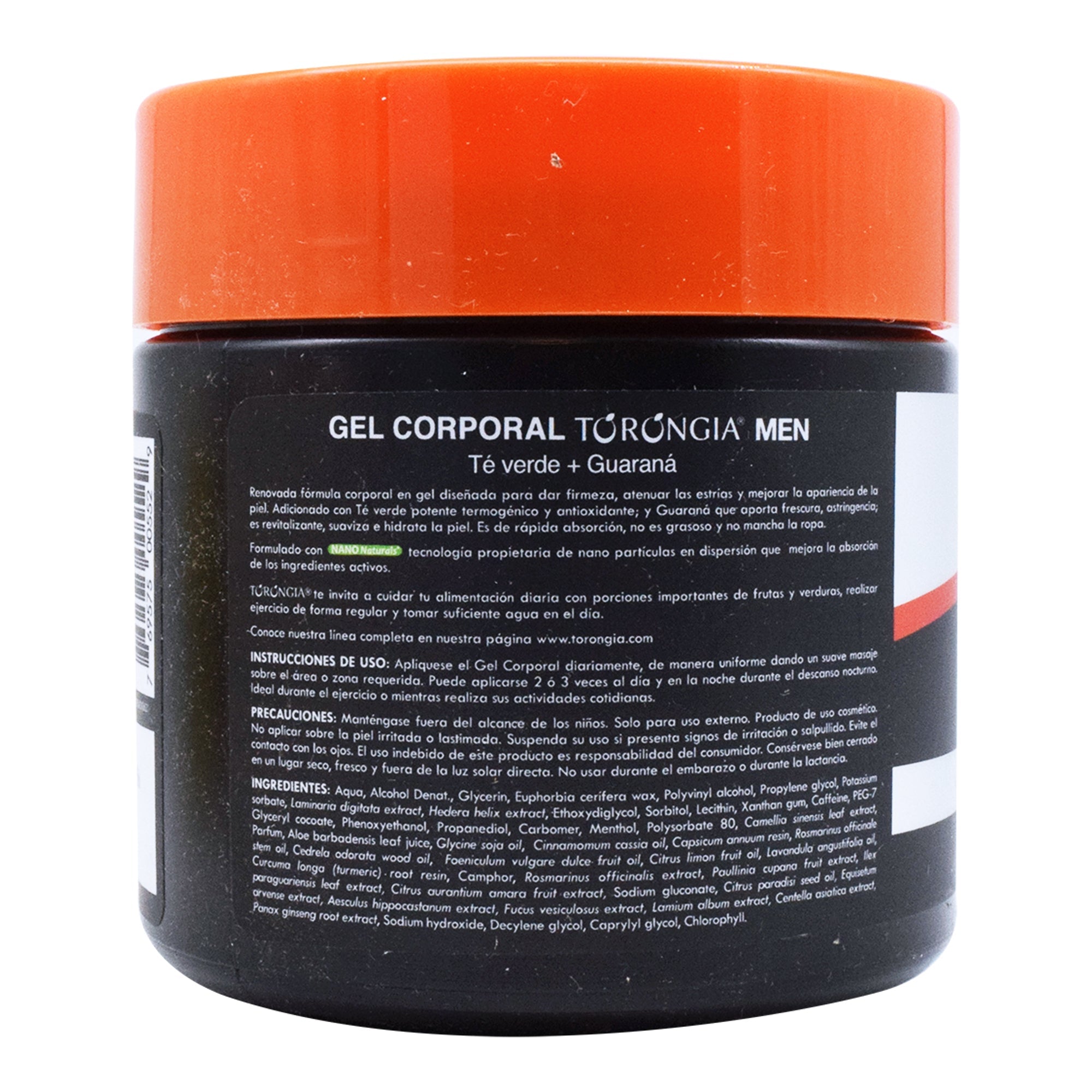 Gel Corporal Te Verde Y Guarana Torongia 475 G