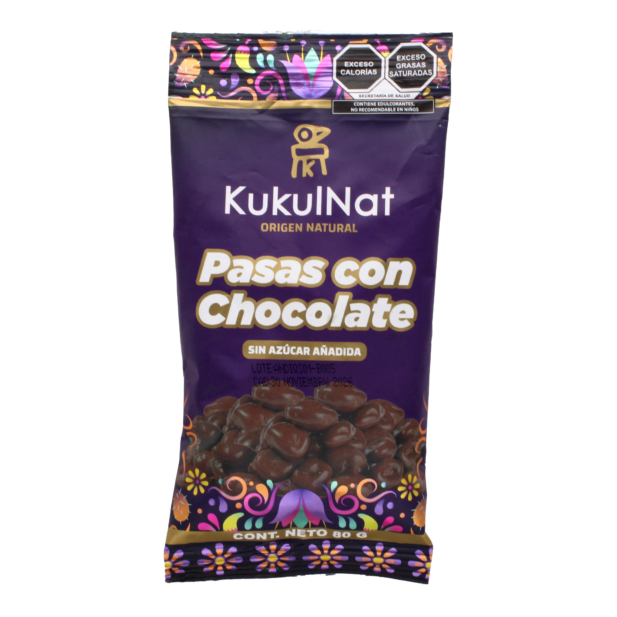 Pasas Con Chocolate 80 G
