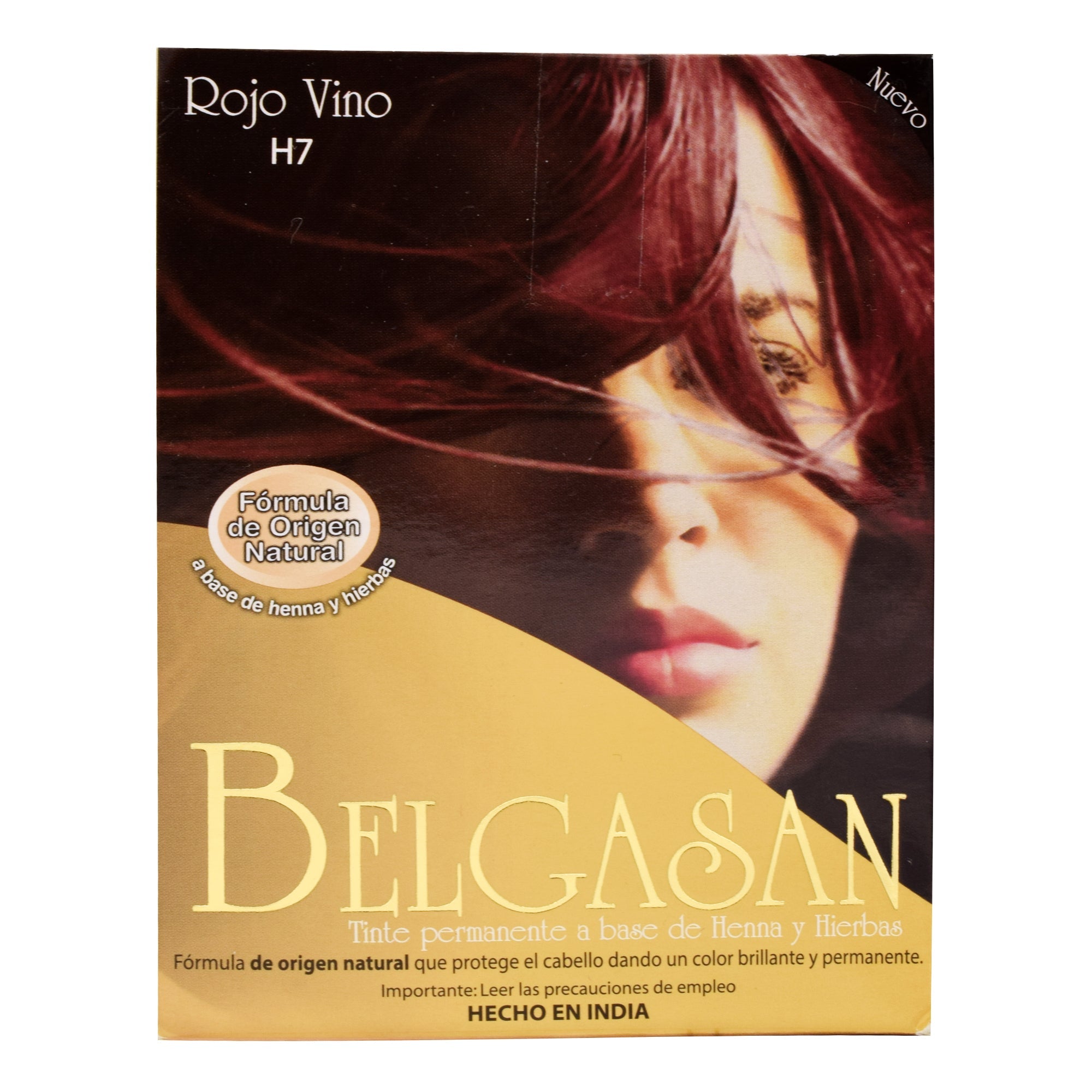 Tinte Henna Rojo Vino H7 3 Sob