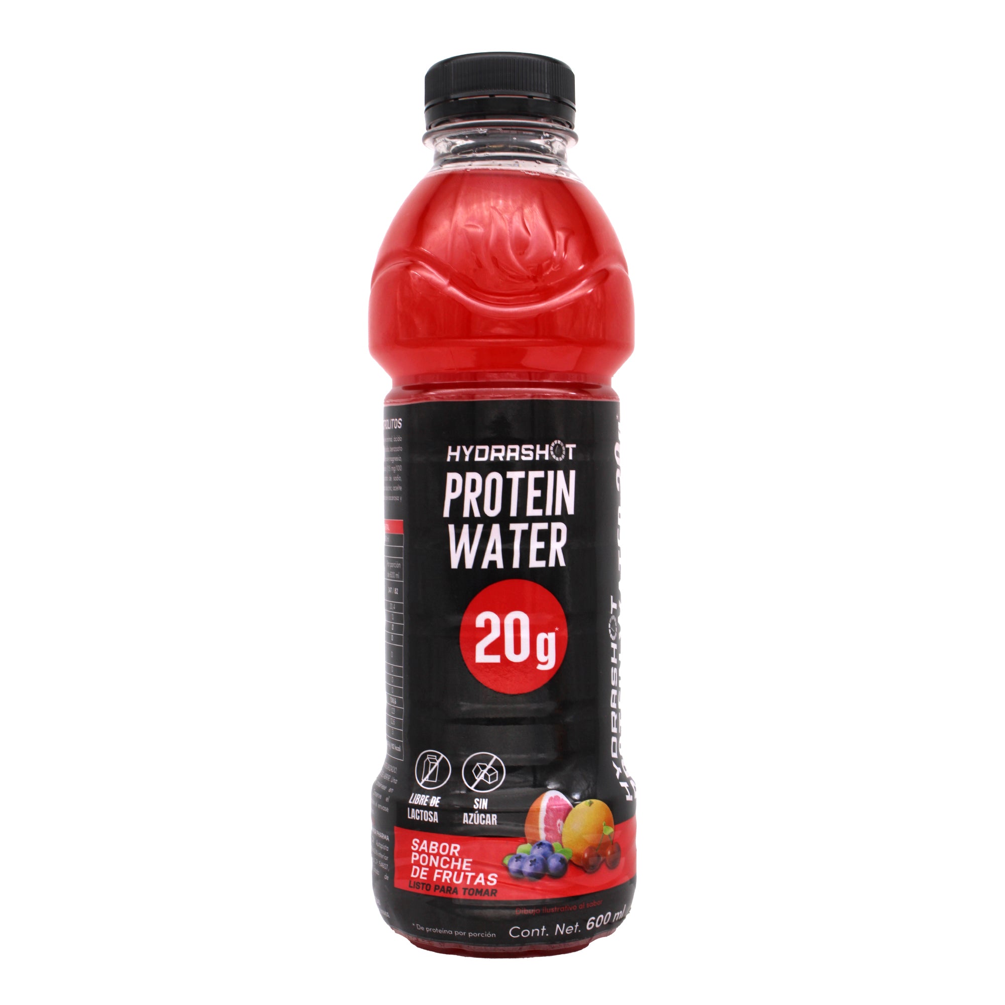 Hydrashot Protein Water 20 G Varios Sabores 600 Ml (CAJA 18)