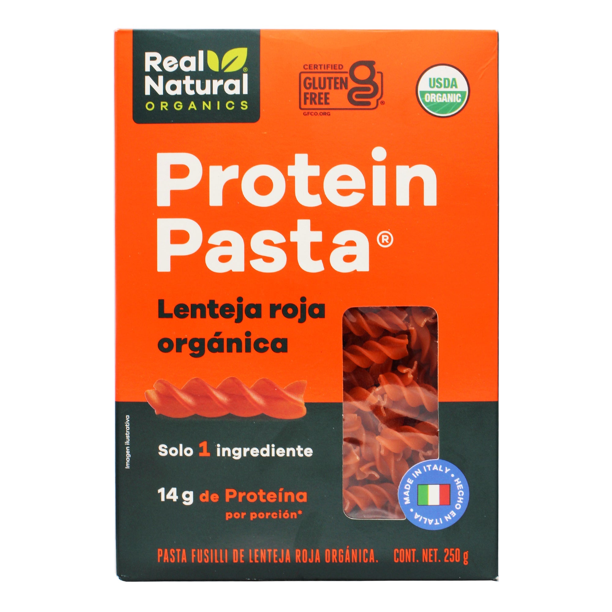 Pasta Fusilli Lenteja Roja 250 G