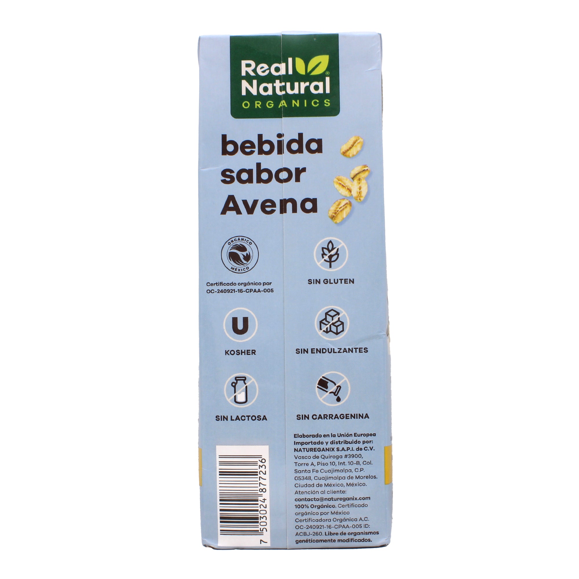 Bebida De Avena Organica 1 L