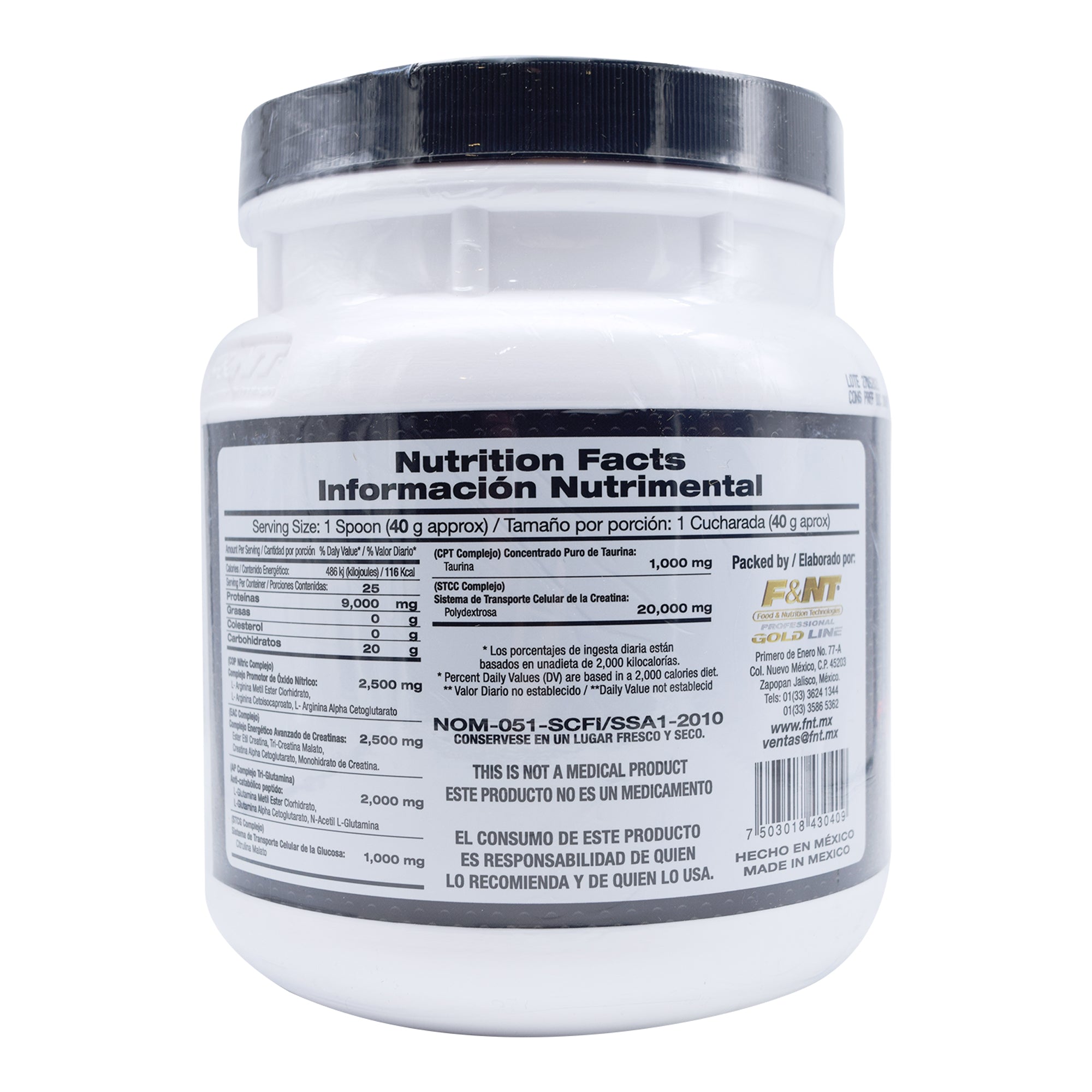 Oxido Nitrico En Polvo 1 Kg