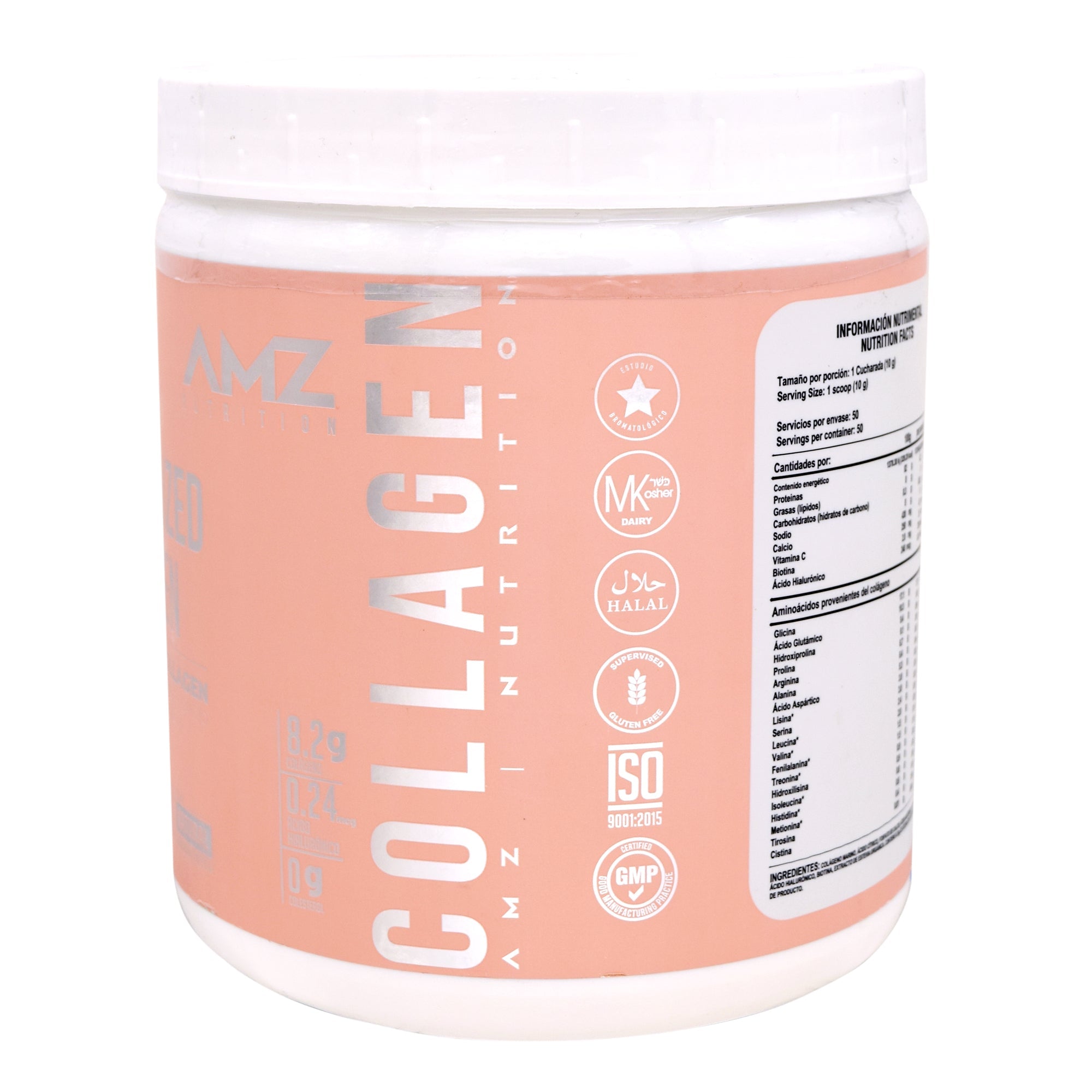 Colageno Vitamina C Calcio Acido Hialuronico Biotina 500 G