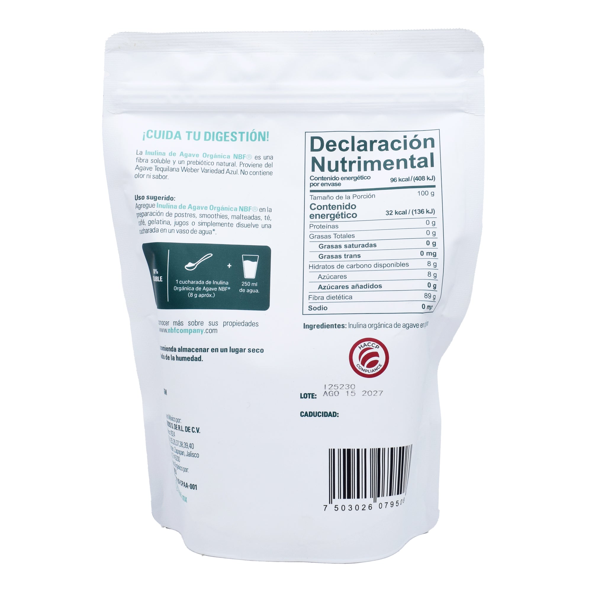 Inulina De Agave 300 G