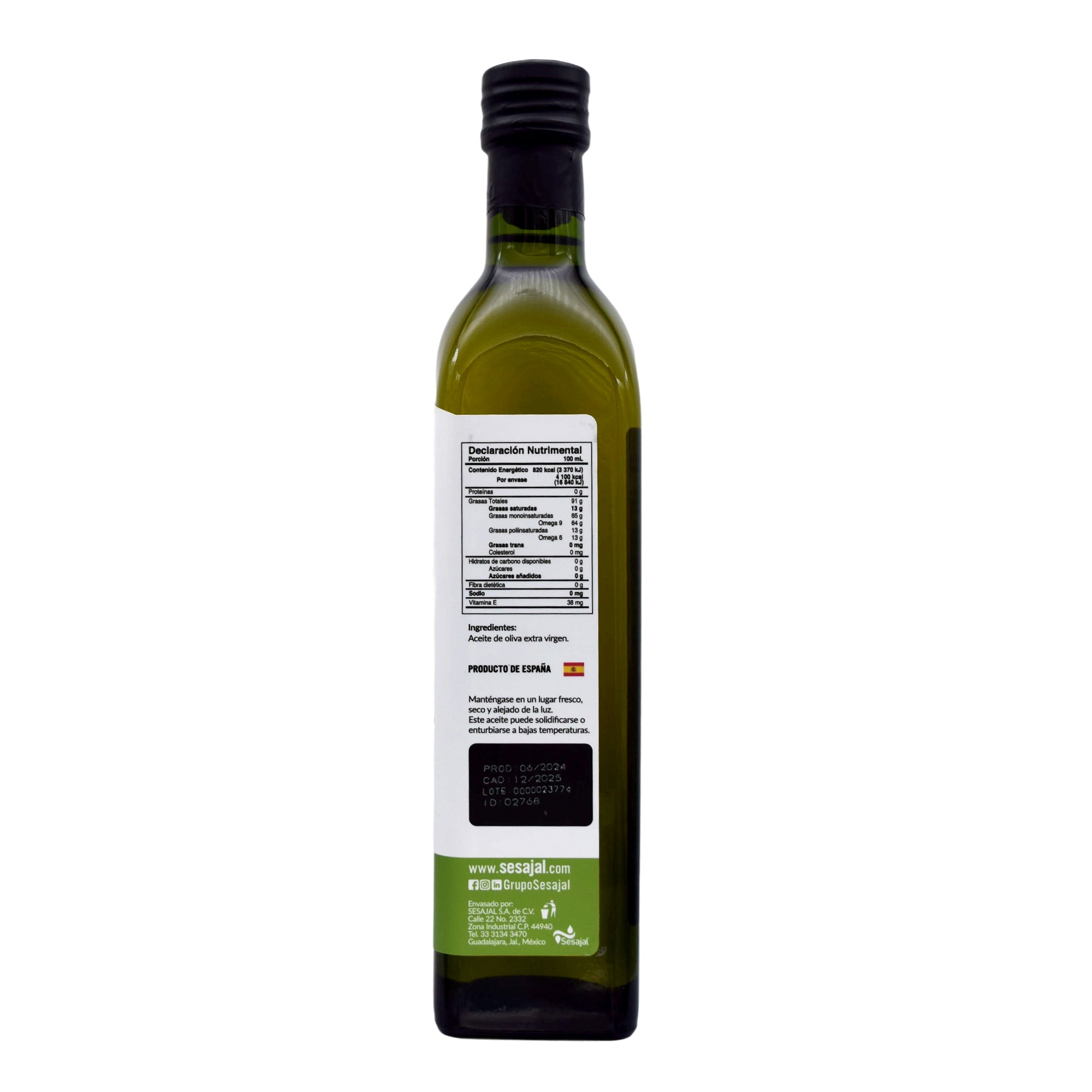 Aceite De Oliva Extra Virgen 500 Ml