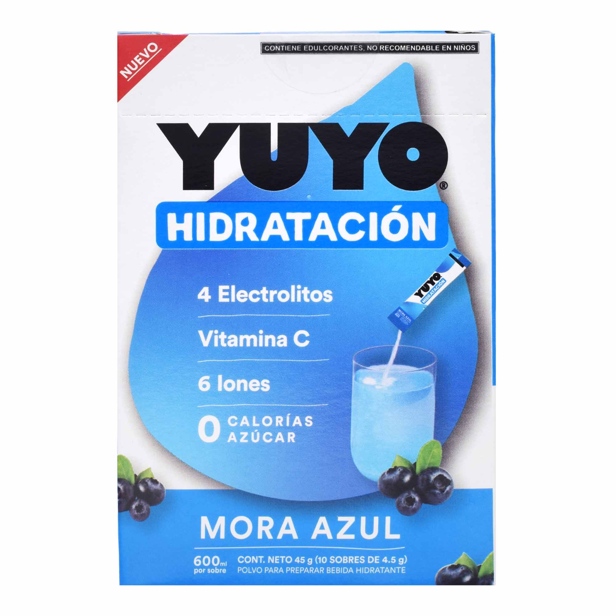 Bebida Hidratante Moral Azul 4.5 G (PAQUETE 10)