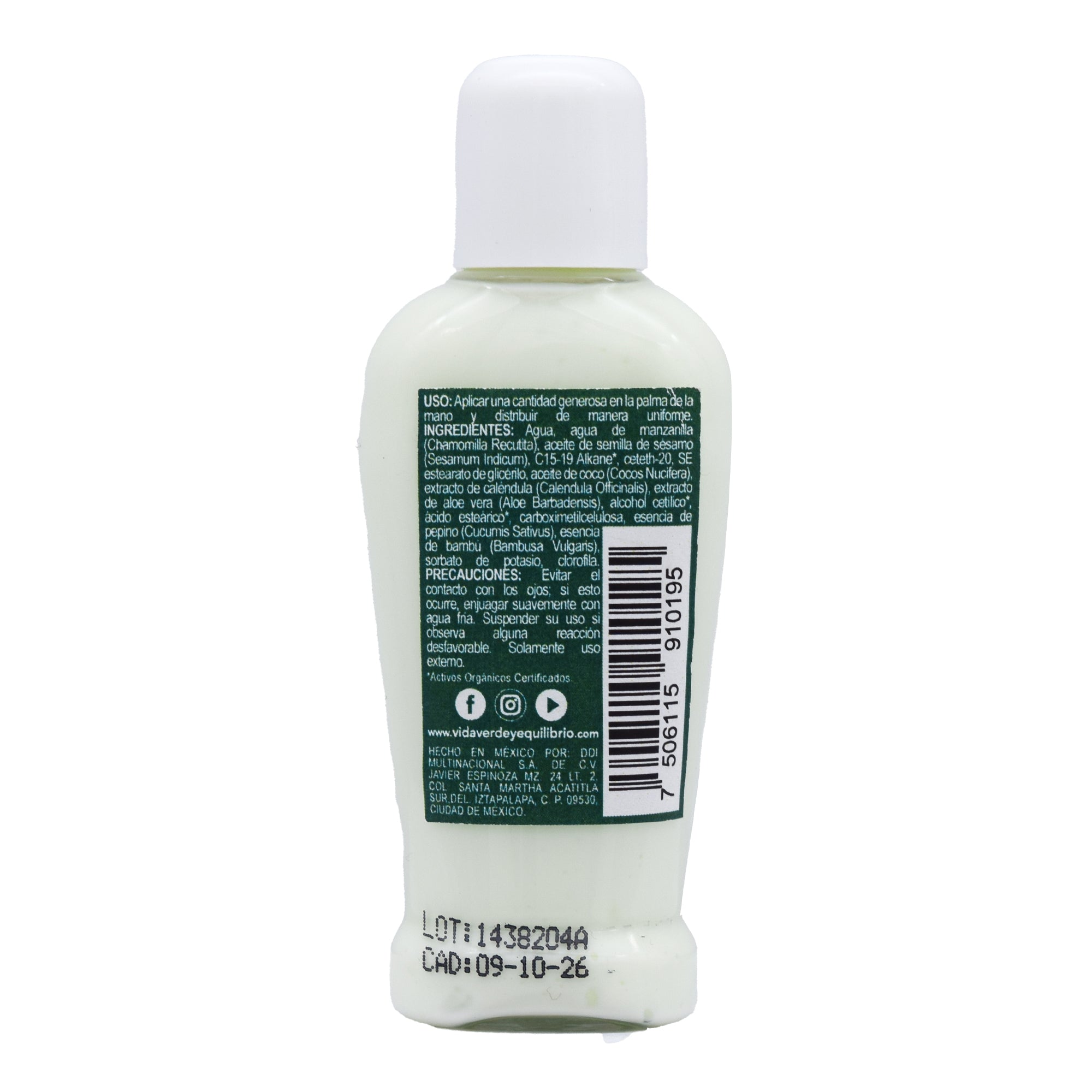 Crema Para Manos Bambu Pepino 30 Ml