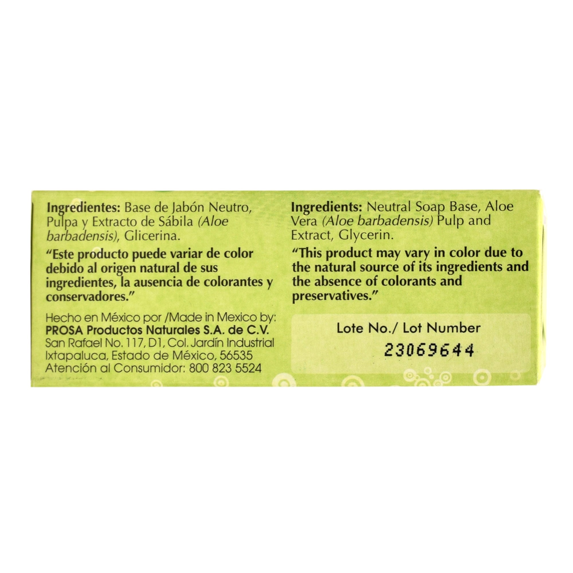 Jabon De Aloe Vera 90 G
