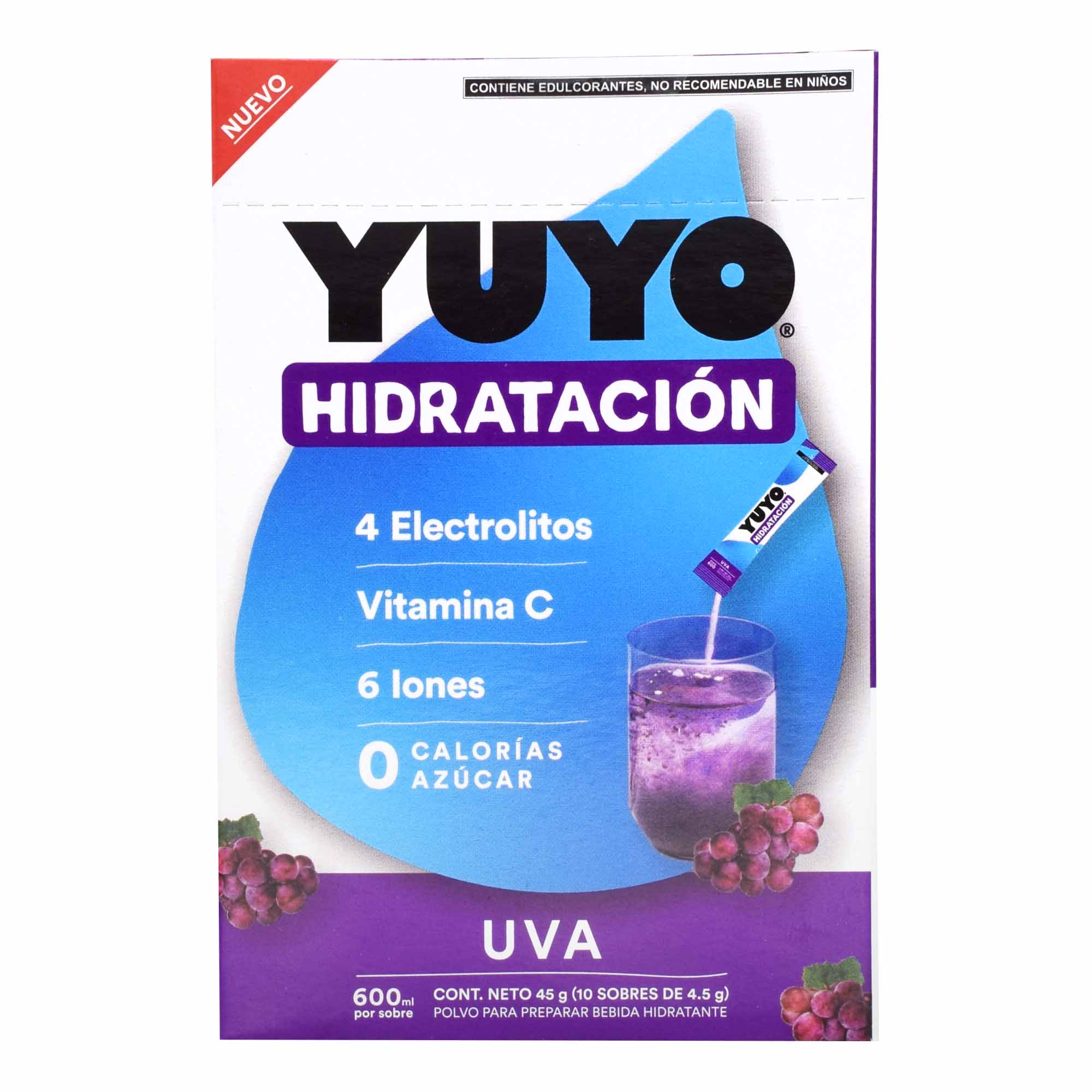 Bebida Hidratante Uva 4.5 G (PAQUETE 10)