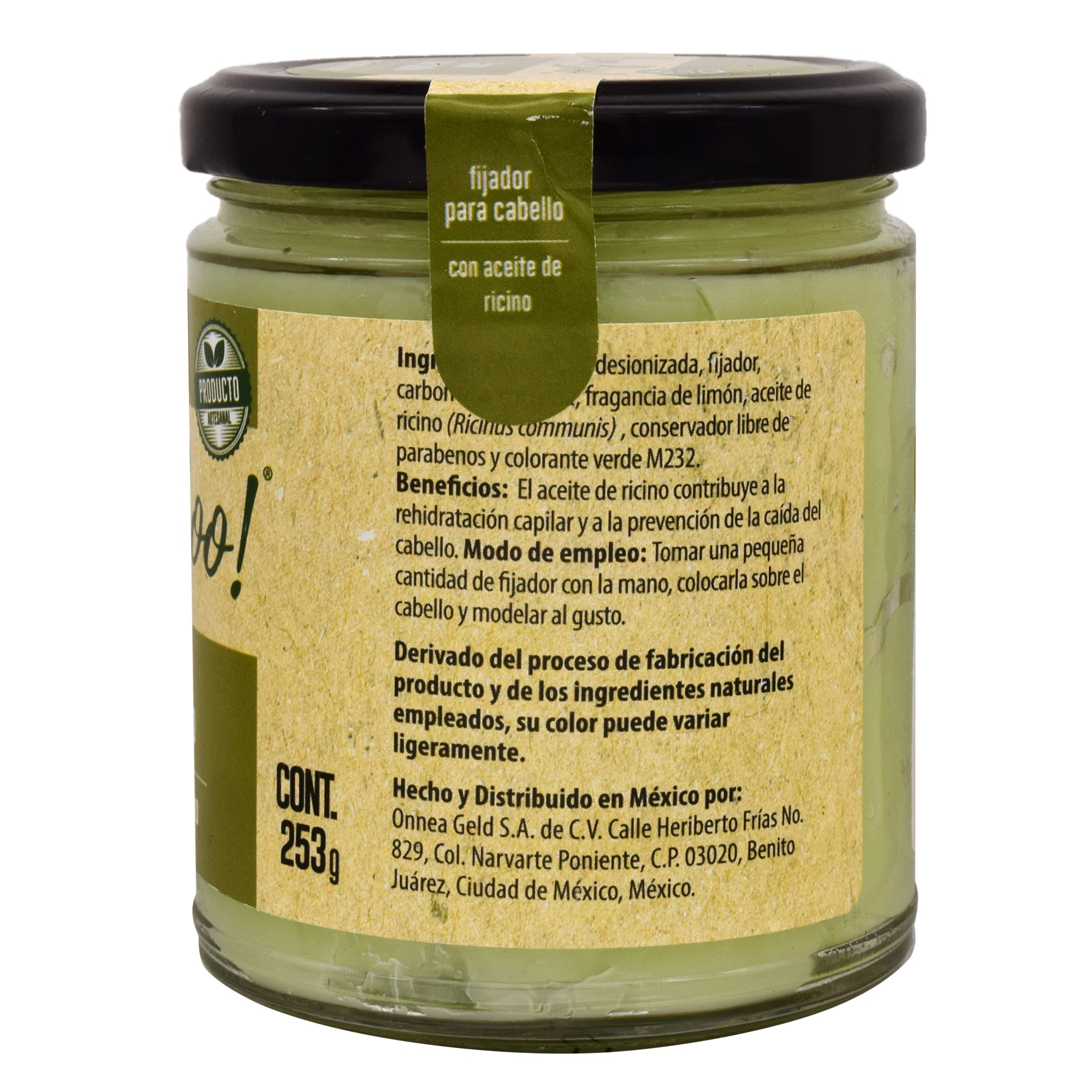 Fijador Para Cabello Aceite De Ricino 253 G
