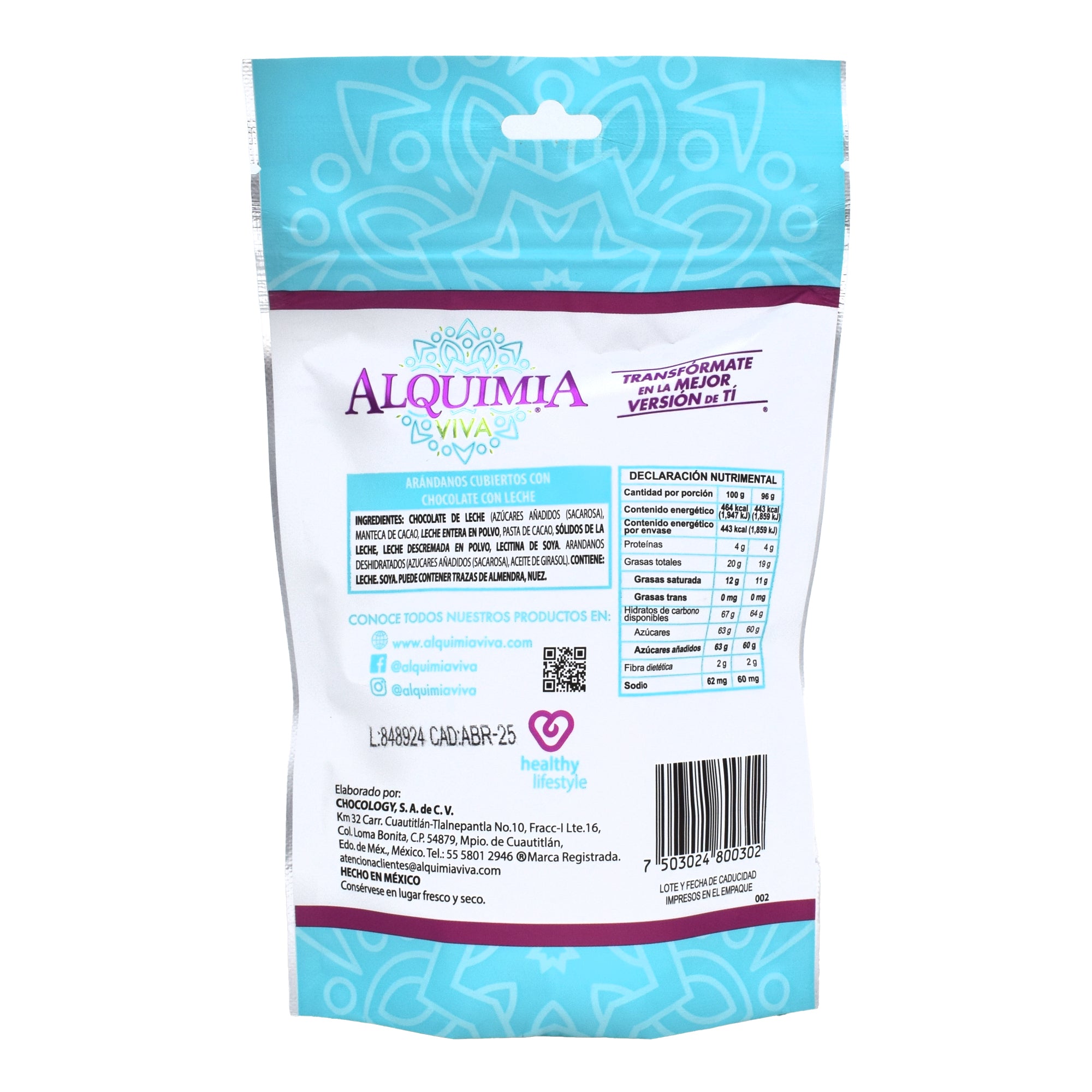 Arandano Con Chocolate 96 G