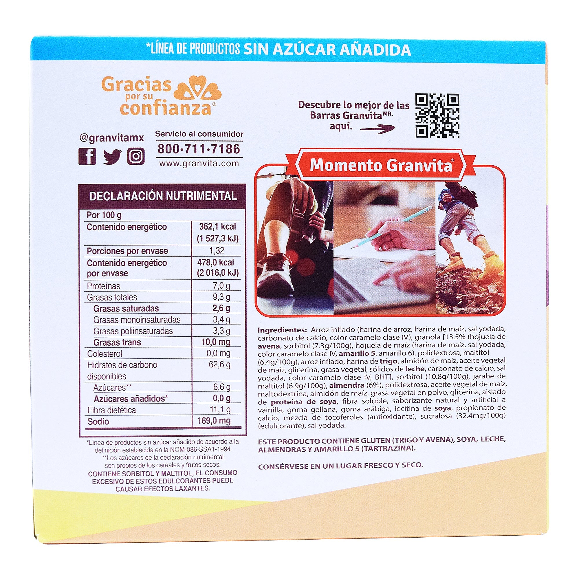 Barra De Cereal Sab Vainilla 22 G (Paquete 6)