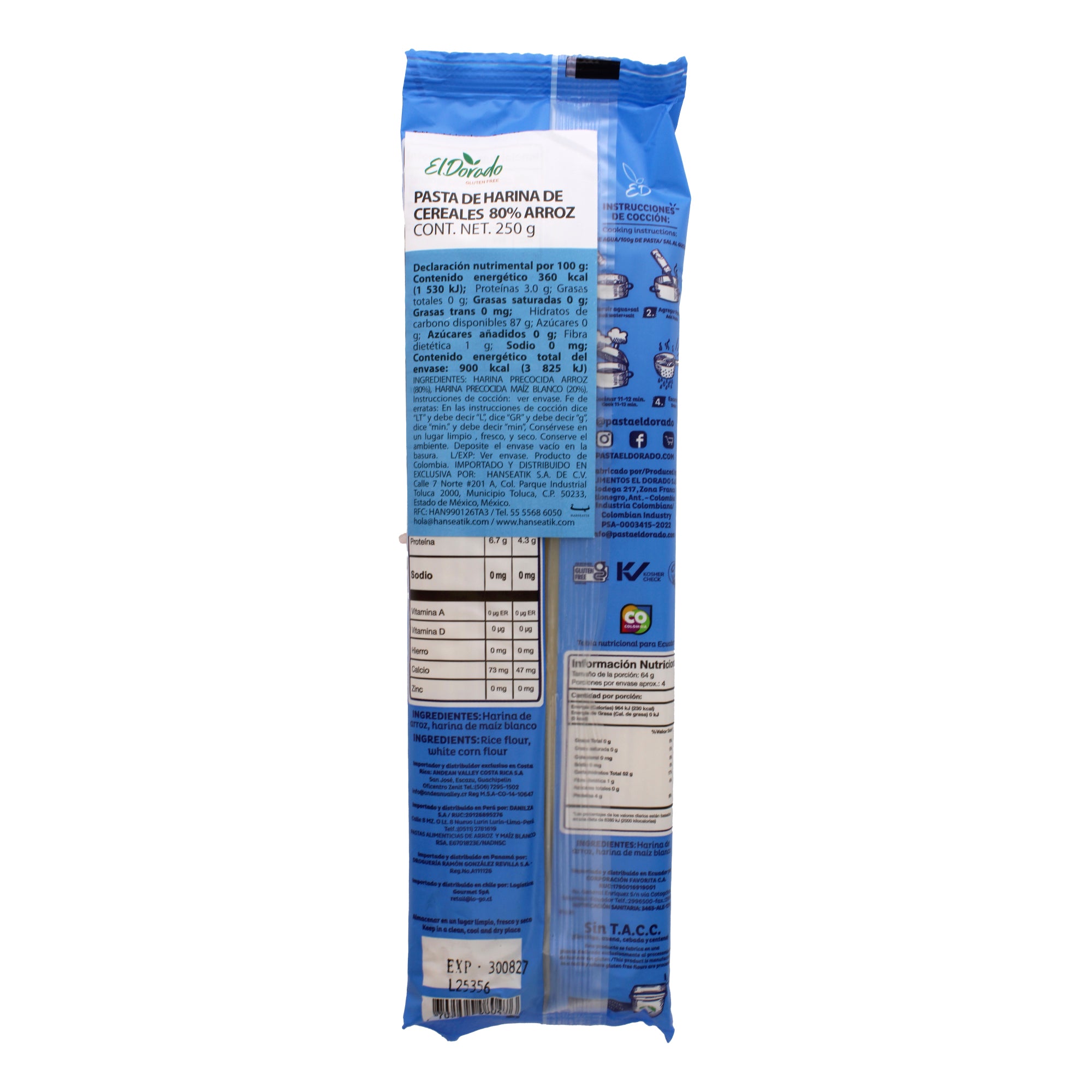 Pasta De Arroz Spaghetti 250 G