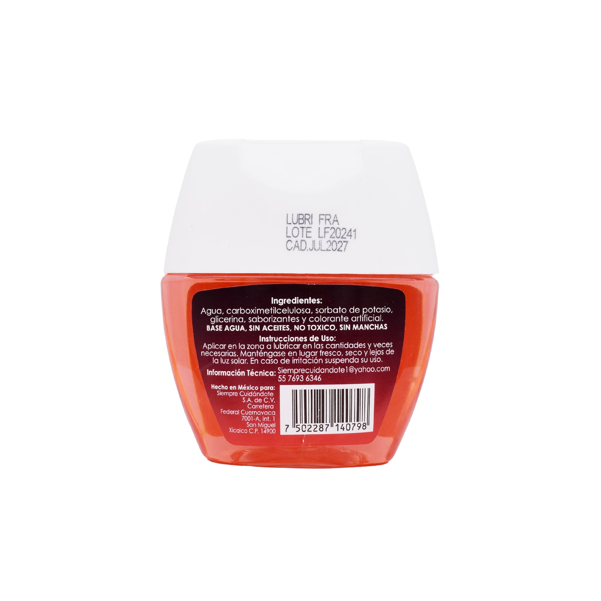 Lubricante Frambuesa 75 Ml