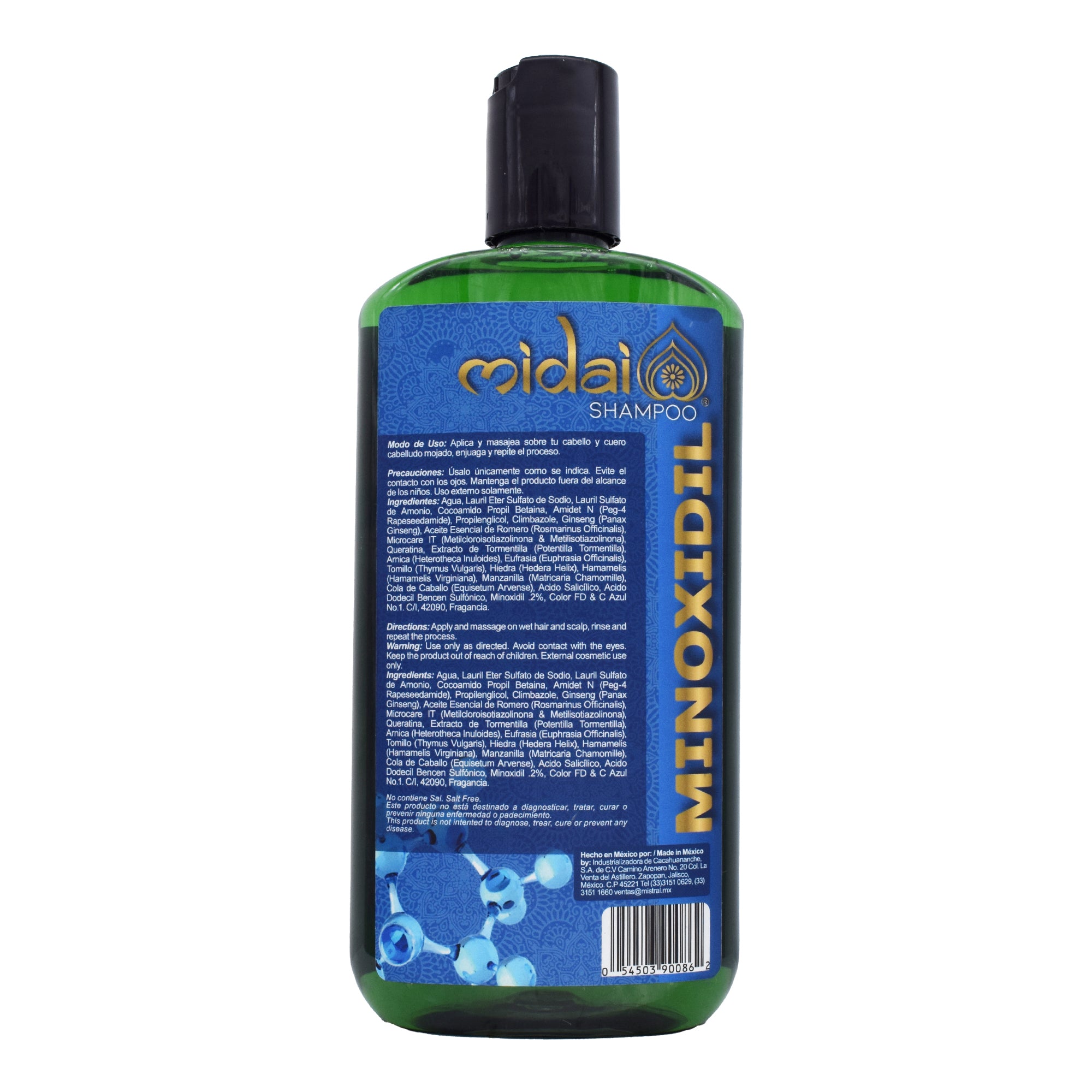 Shampoo Minoxidil Keratina 500 Ml